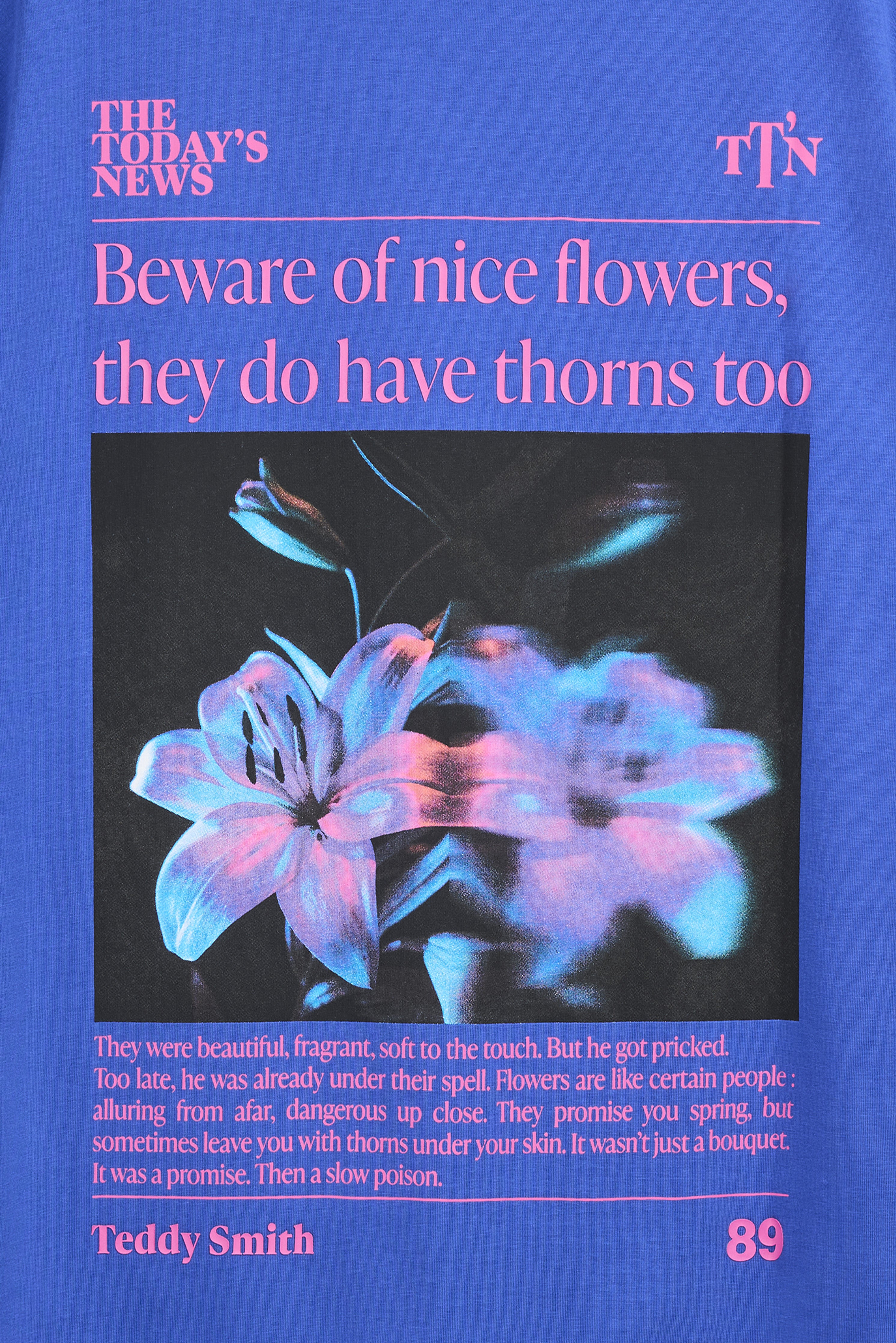 Teddy Smith T-Beware MC t-shirt homme bleu pep's ample