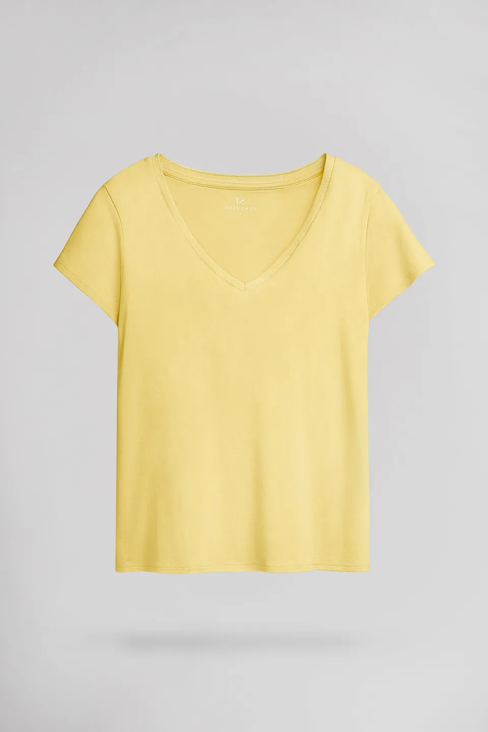 Teddy Smith T-Mia MC t-shirt jaune citron modal