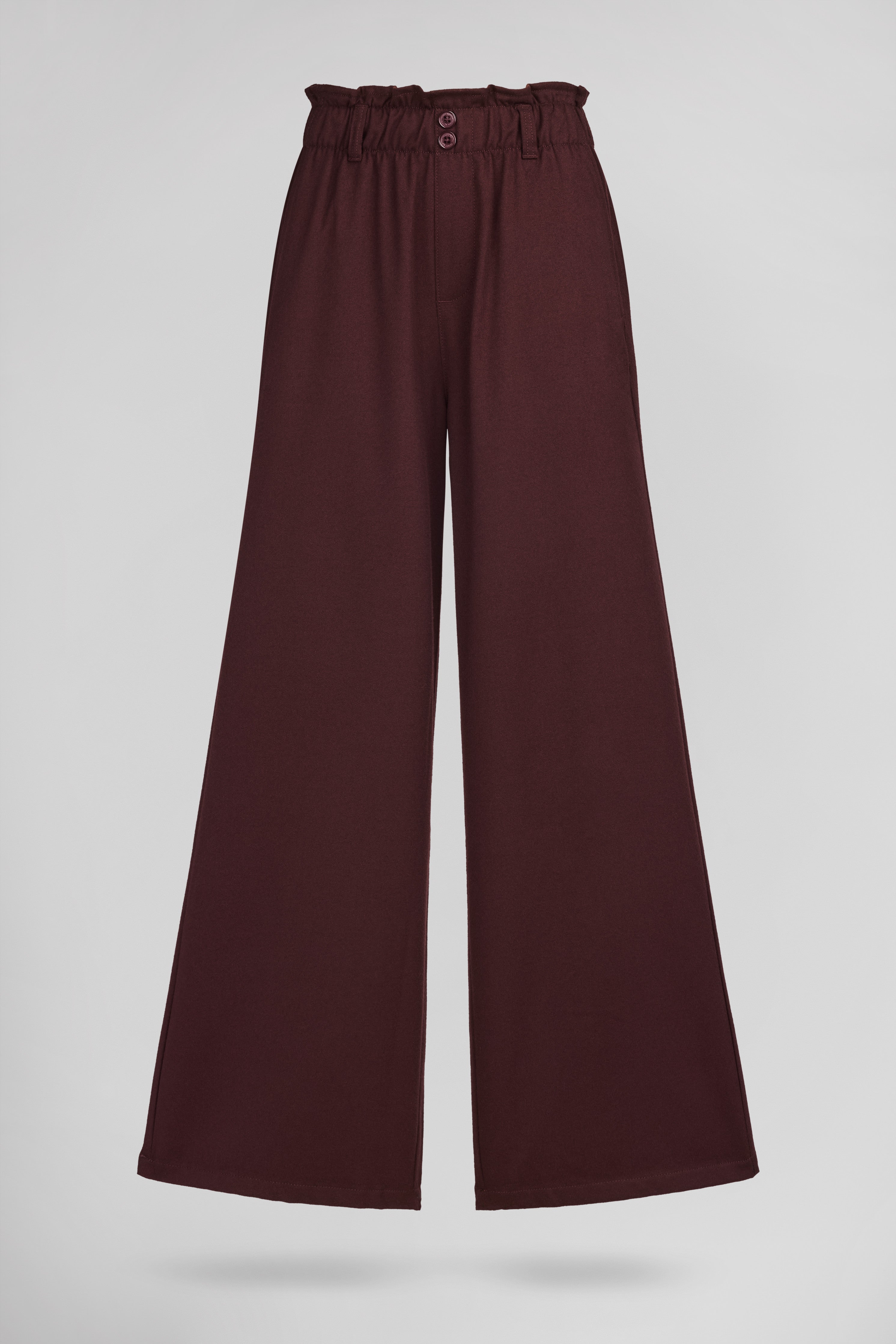 Teddy Smith P-Tylia pantalon bordeaux foncé flanelle