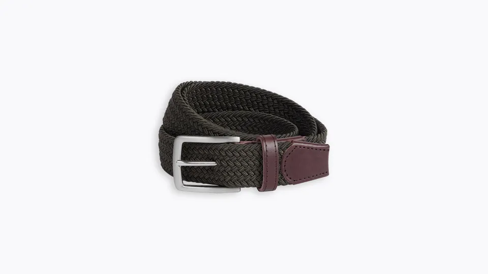 Dockers Casual Braid ceinture tressée beige élastique