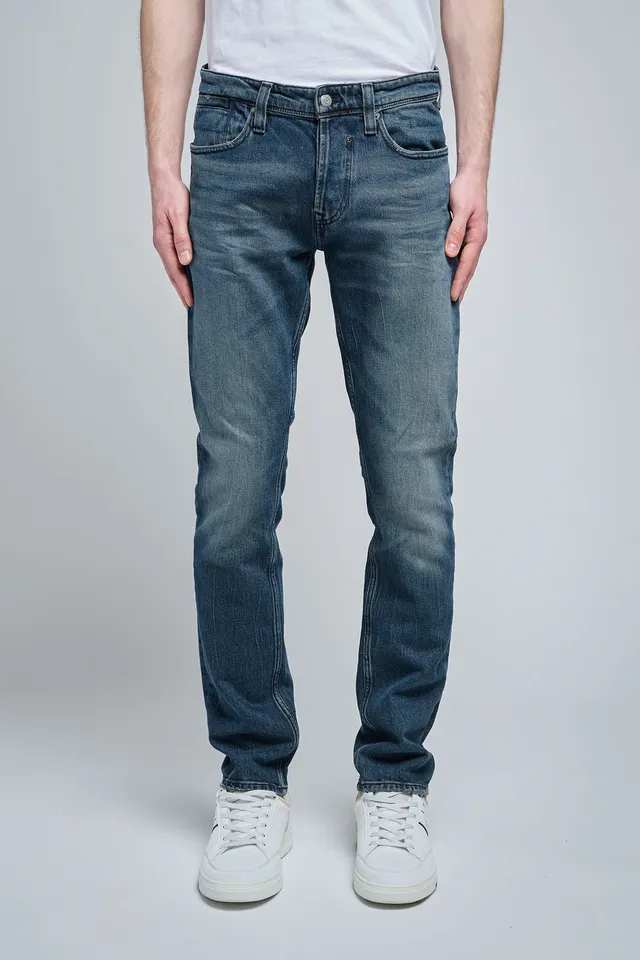 Teddy Smith REG L32 jean droit blue black coton stretch