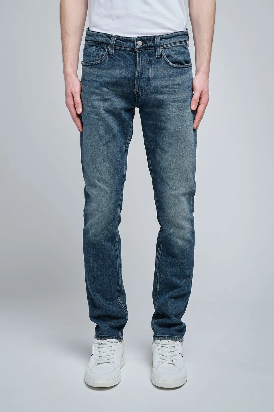Teddy Smith REG L32 jean droit blue black coton stretch