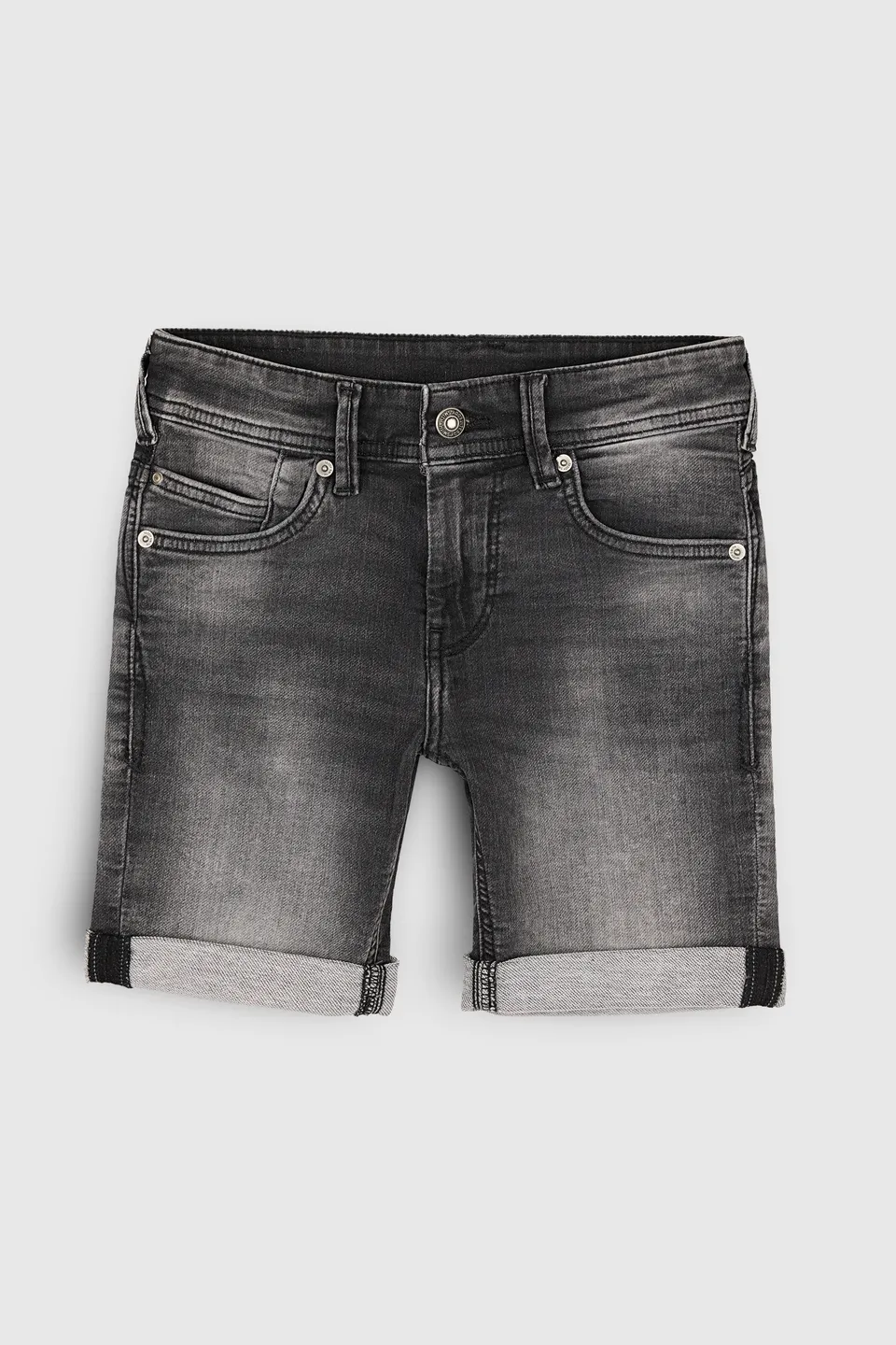 Teddy Smith Scotty 3 Jr bermuda gris denim stretch