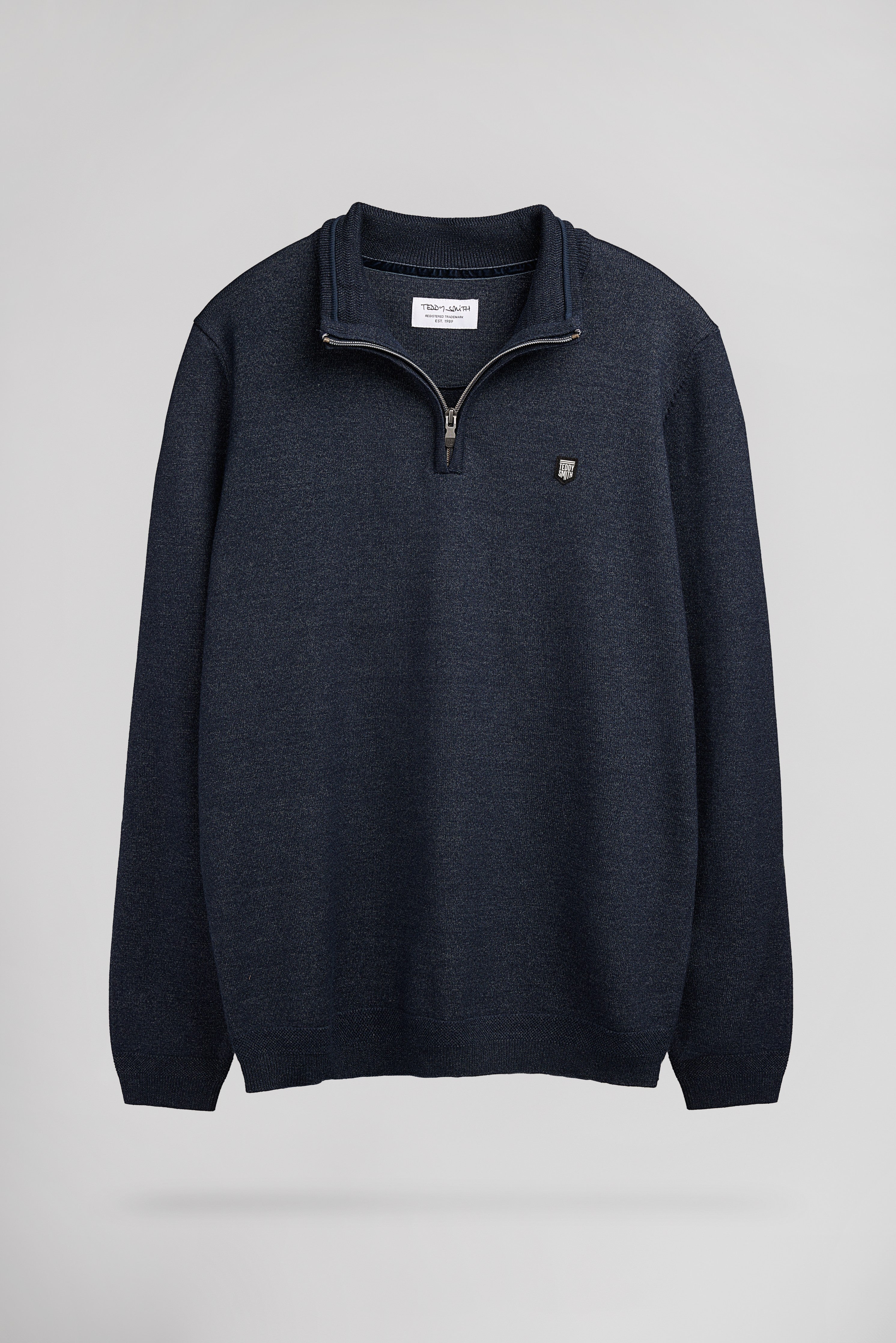Teddy Smith P-Marty 2 pull col zippe total navy chine