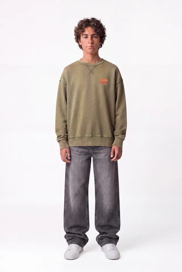Teddy Smith S-Breakfast RC JR sweat kaki coton