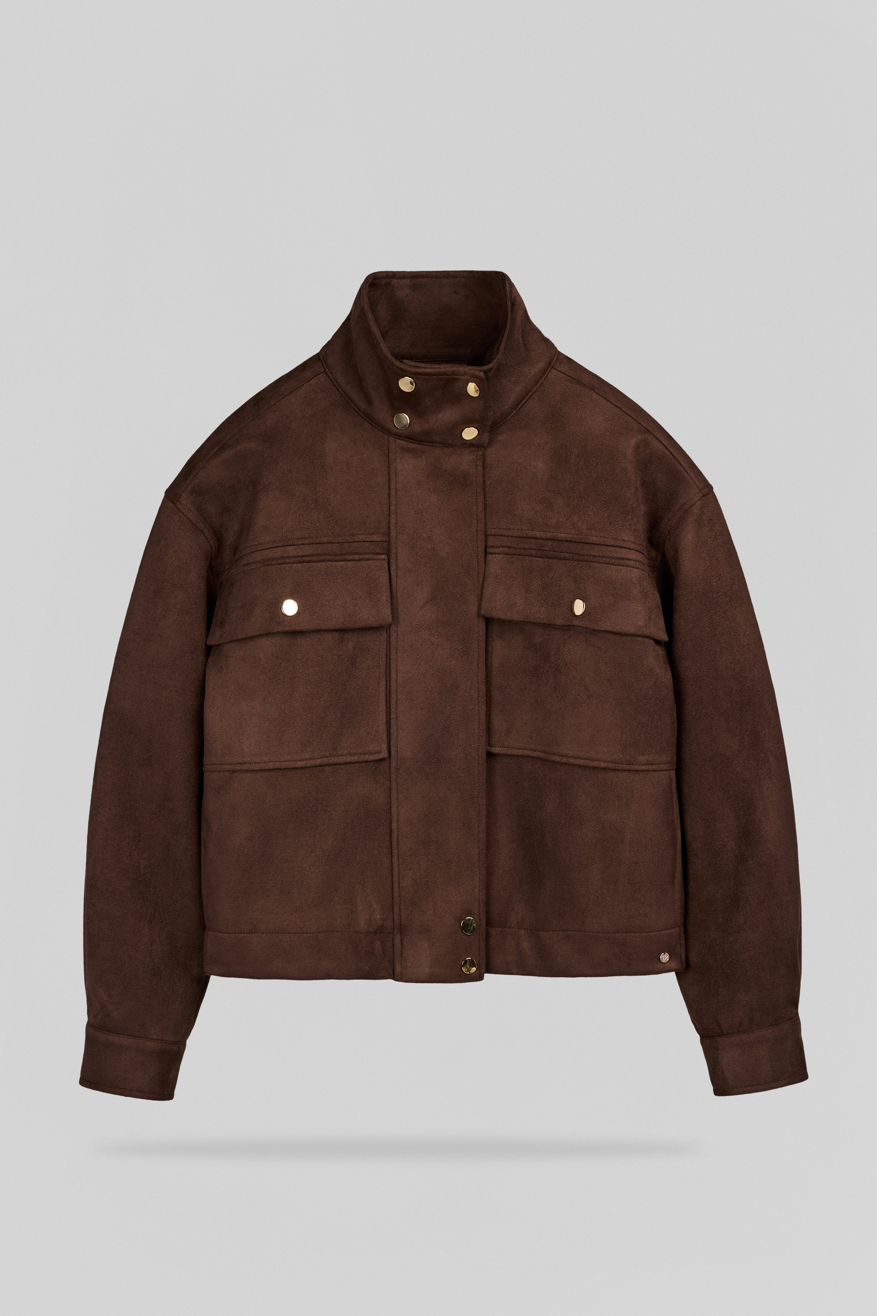 Teddy Smith B-Zephy blouson chocolat suédine