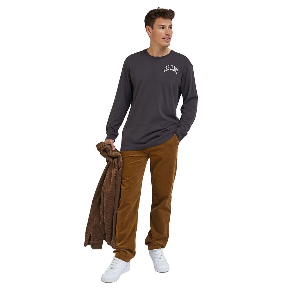 Lee Varsity Tee T-Shirt Homme Bleu Manches Longues