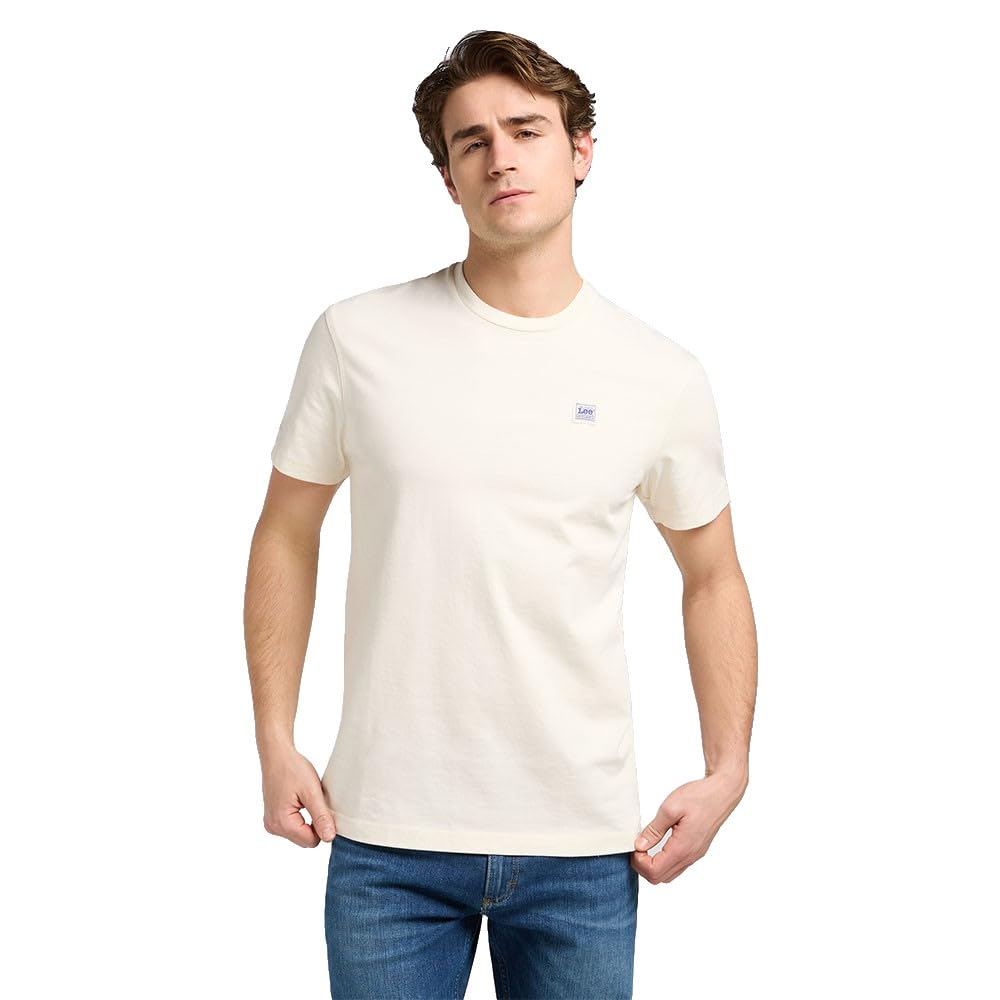 Lee WW Tee t-shirt homme XL écru coton