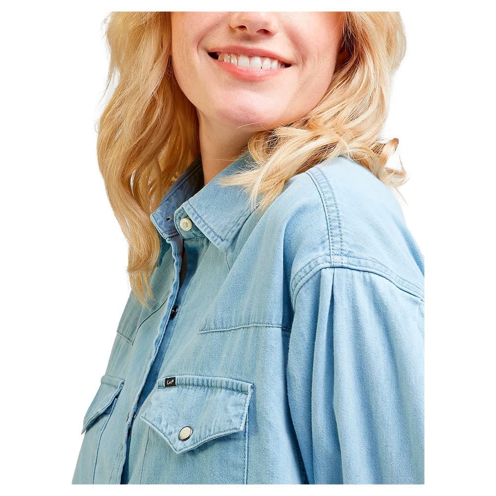 Lee Seasonal chemise western bleu clair en coton