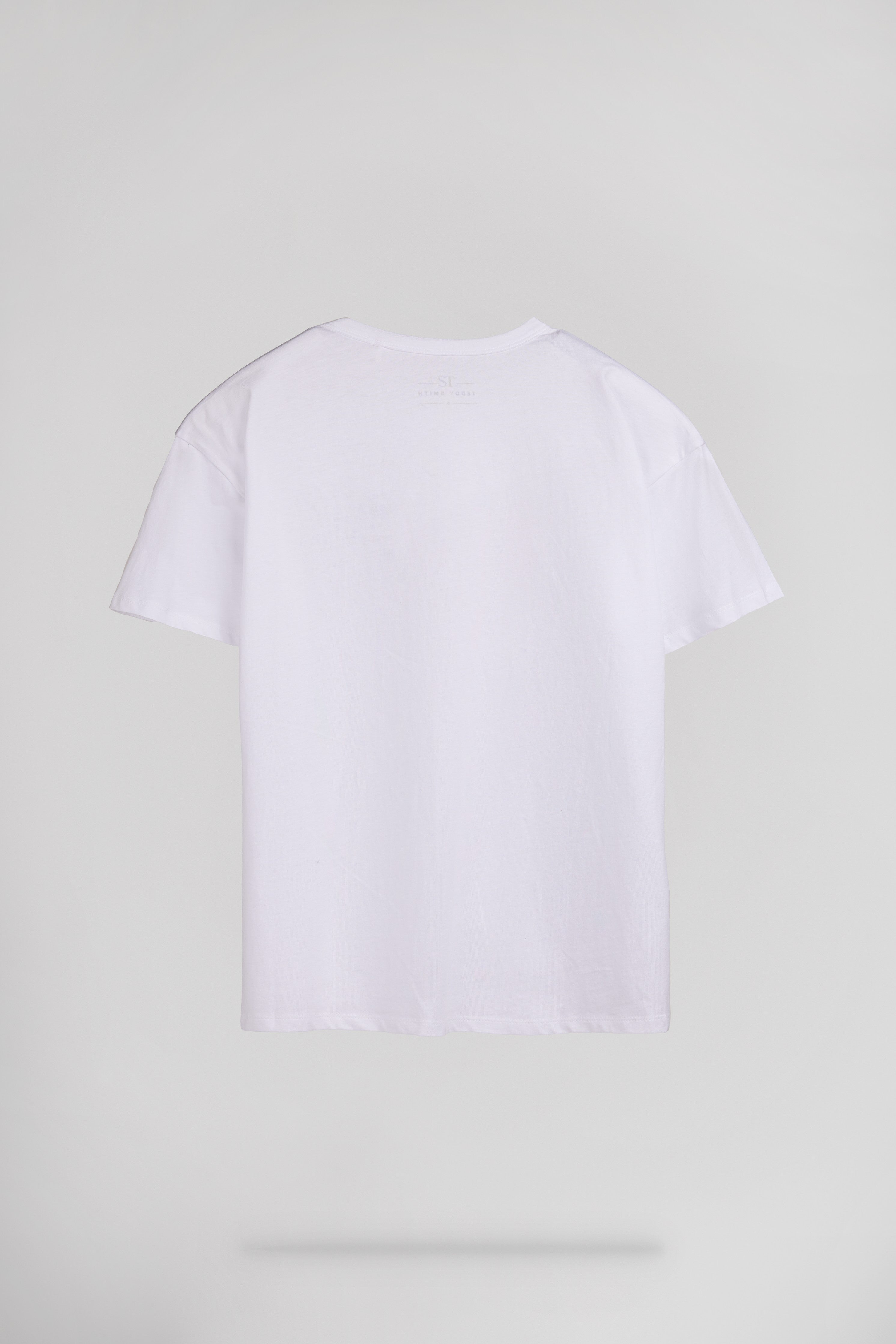 Teddy Smith T-Ley MC T-shirt oversize blanc coton femme