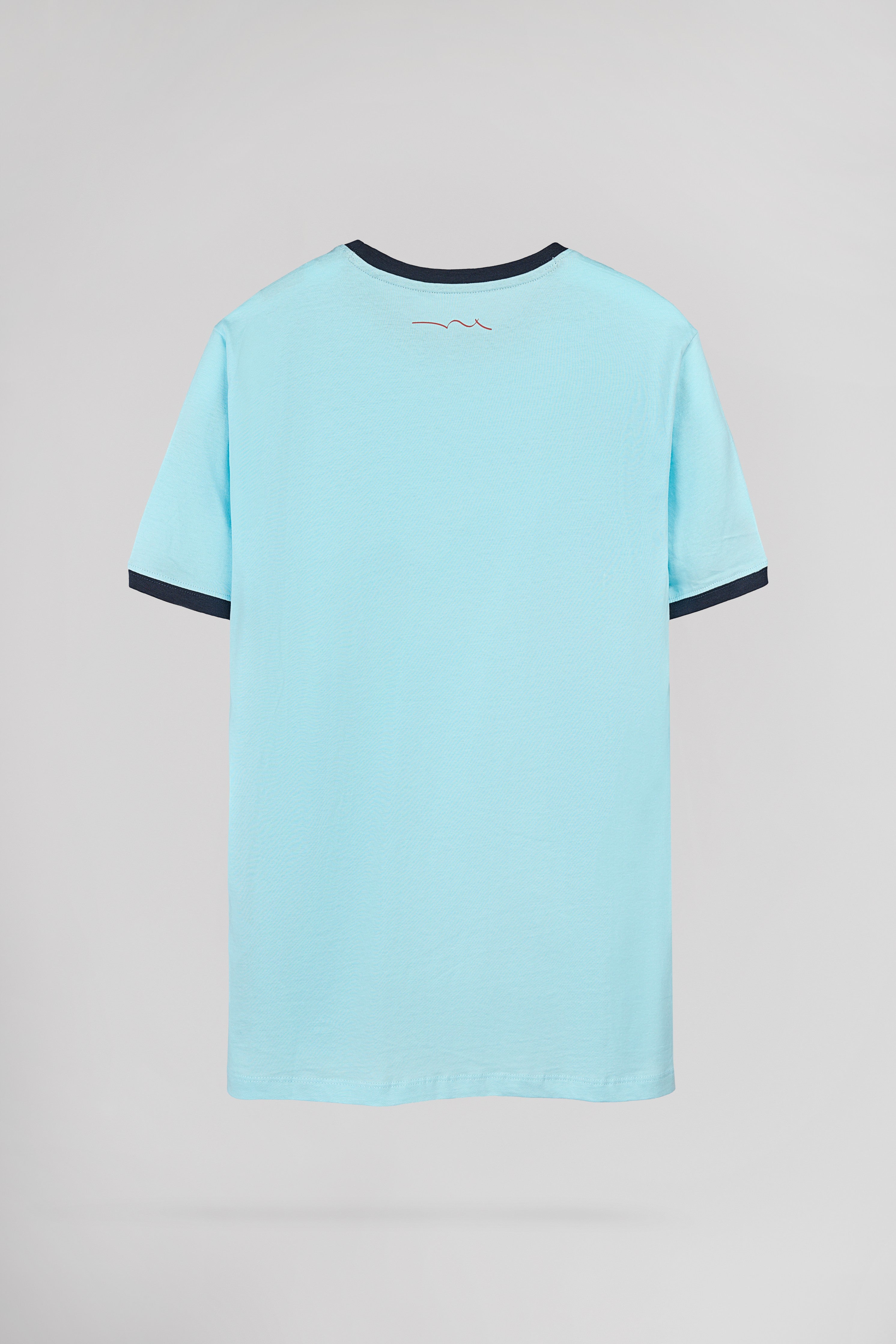 Teddy Smith The-Tee 2 R MC t-shirt bleu lagon col rond