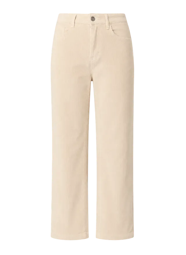 Maison Onado Giulia jean velours écru taille haute