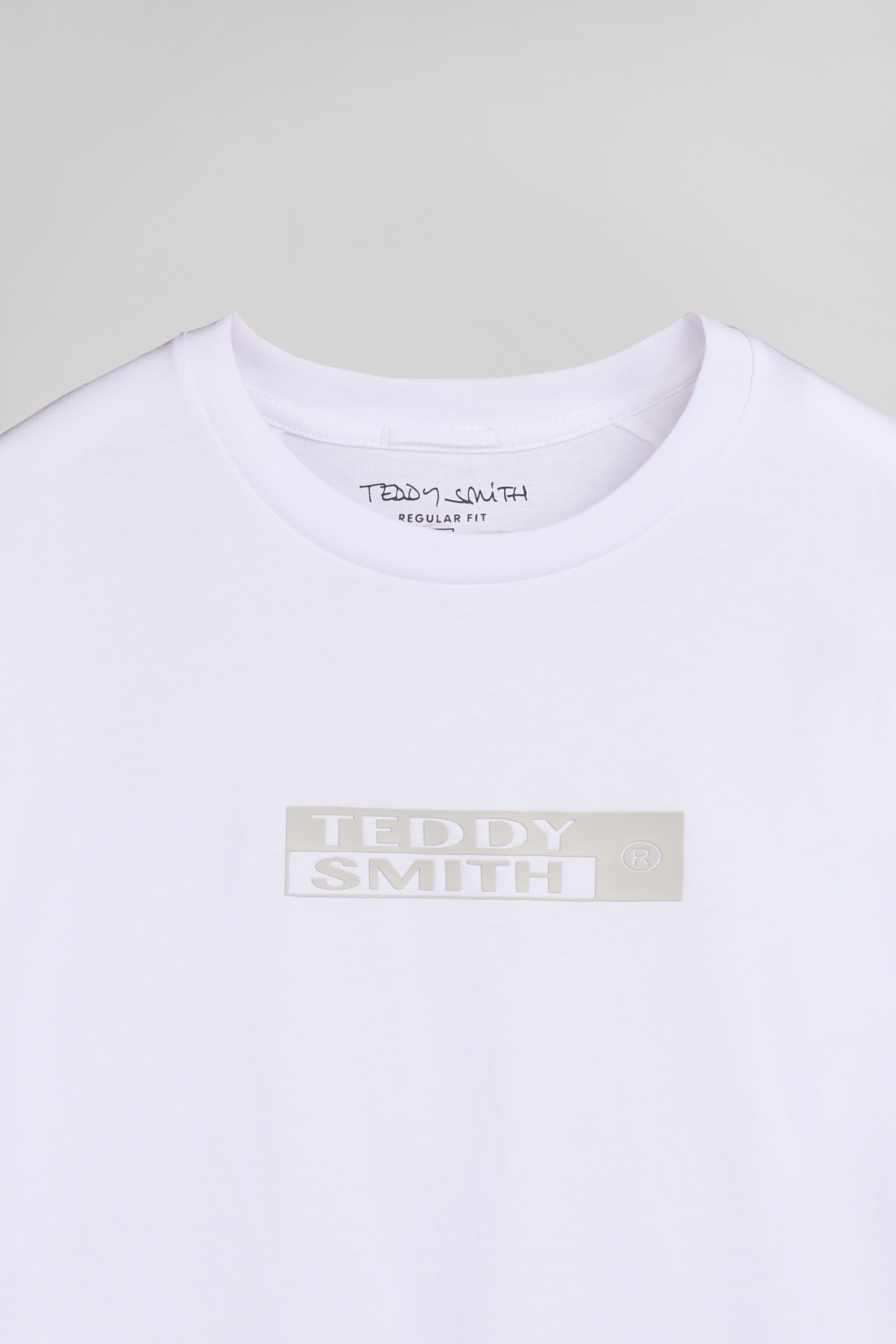 Teddy Smith T-John T-shirt manches longues blanc col rond