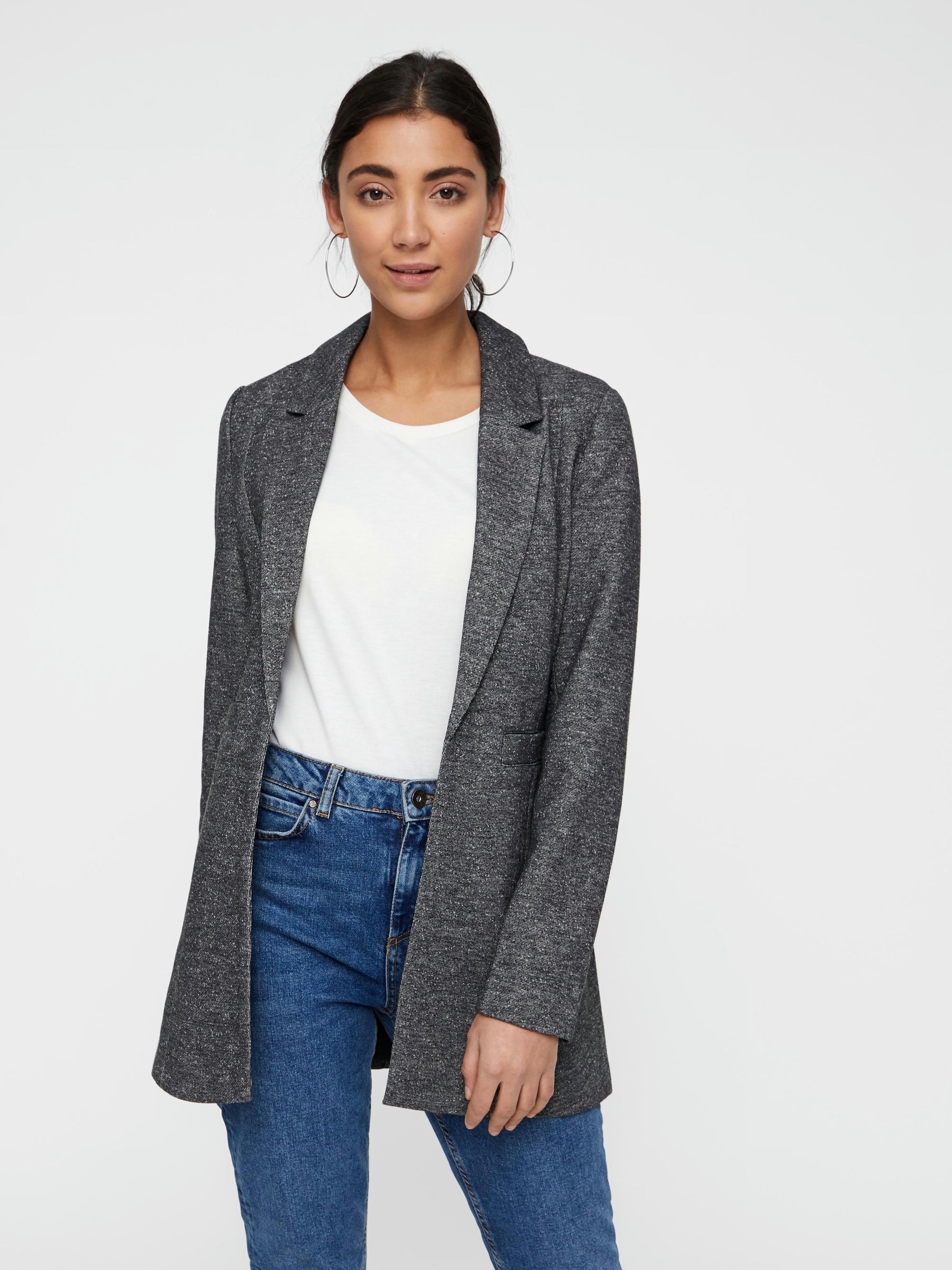 Noisy May blazer long sans fermeture doublé 74 cm