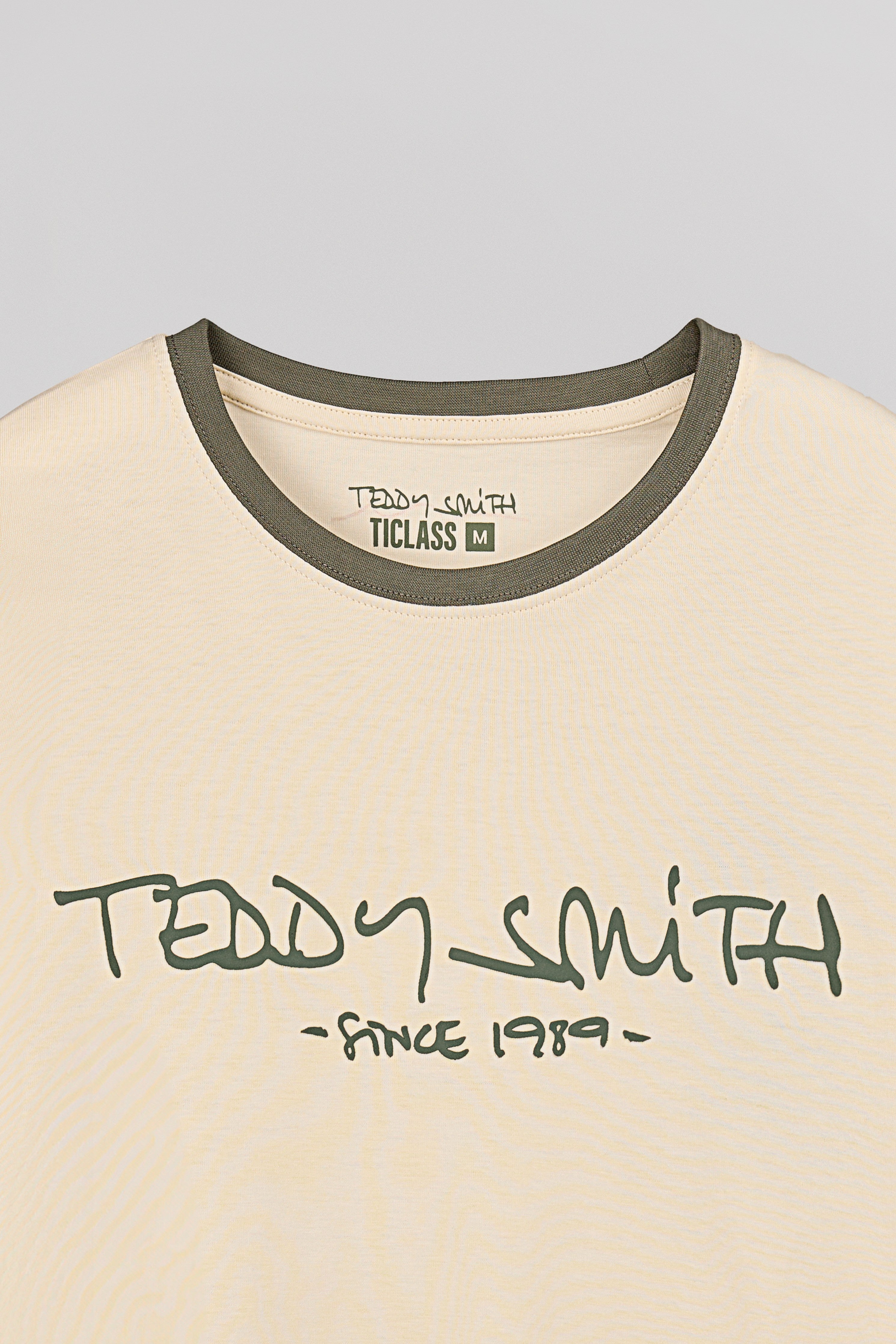 Teddy Smith Ticlass T-shirt col rond homme naturel coupe classique