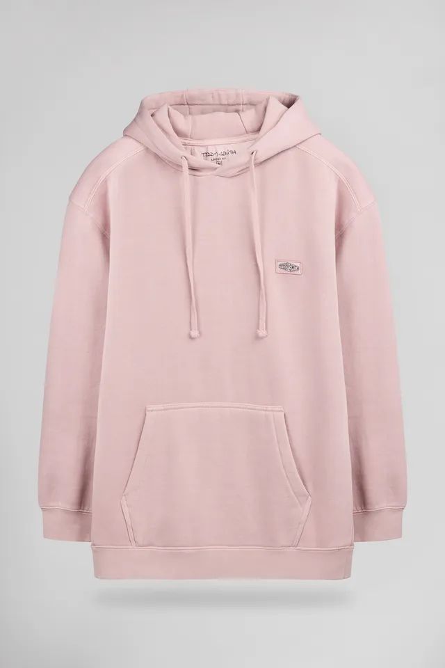 Teddy Smith S-Nateo Hoody sweat à capuche rose pastel ample