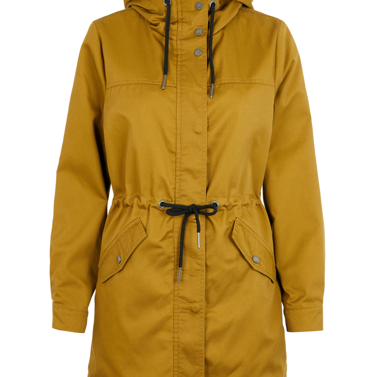 Noisy May veste longue à capuche coton 83 cm coupe droite