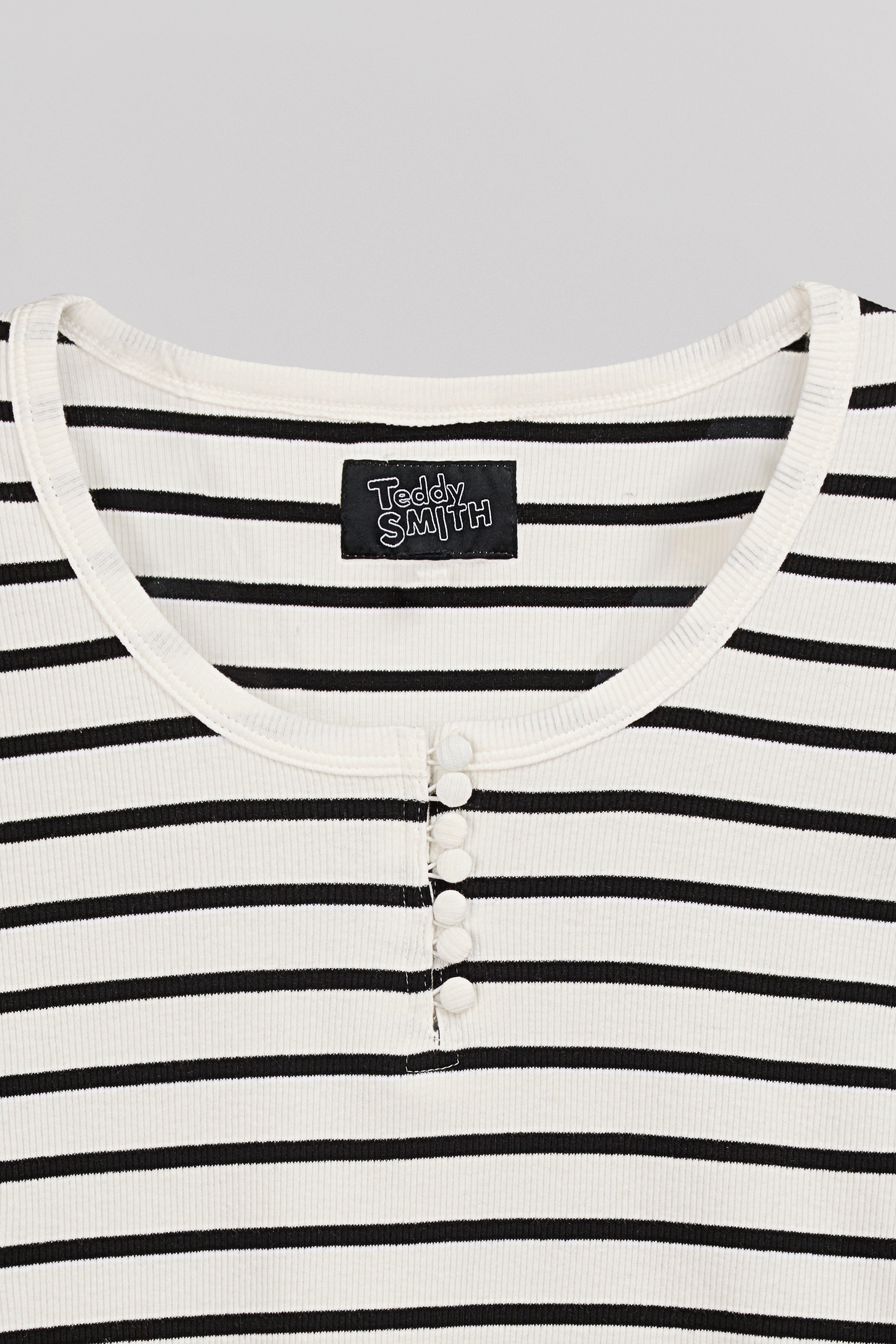 Teddy Smith T-Arya ML t-shirt femme white rayé