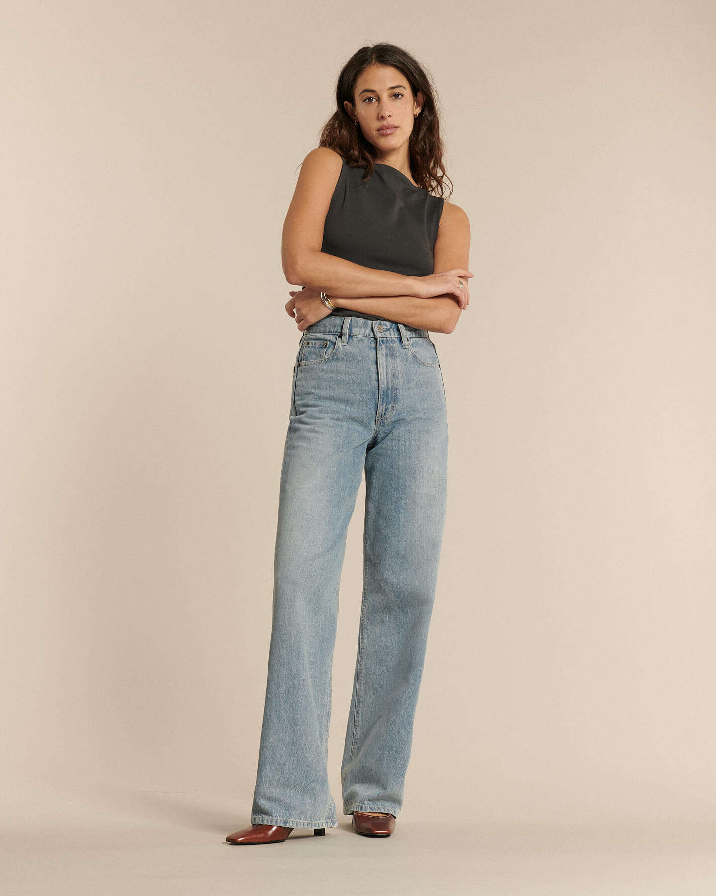 Labdip Sully Long Denim Stone Bleach IN 05 jean taille haute