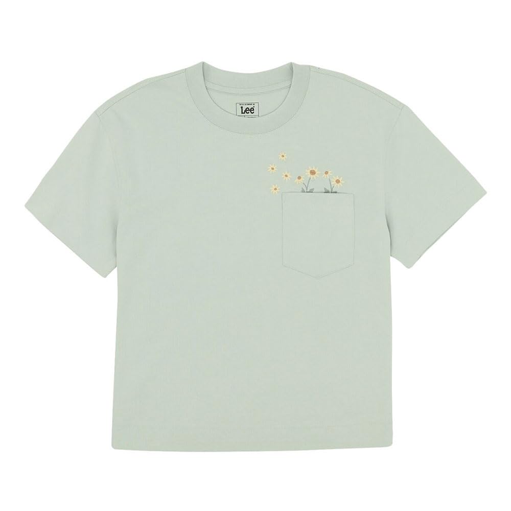 Lee Embroidery Pocket Tee tee-shirt femme sauge douce coton