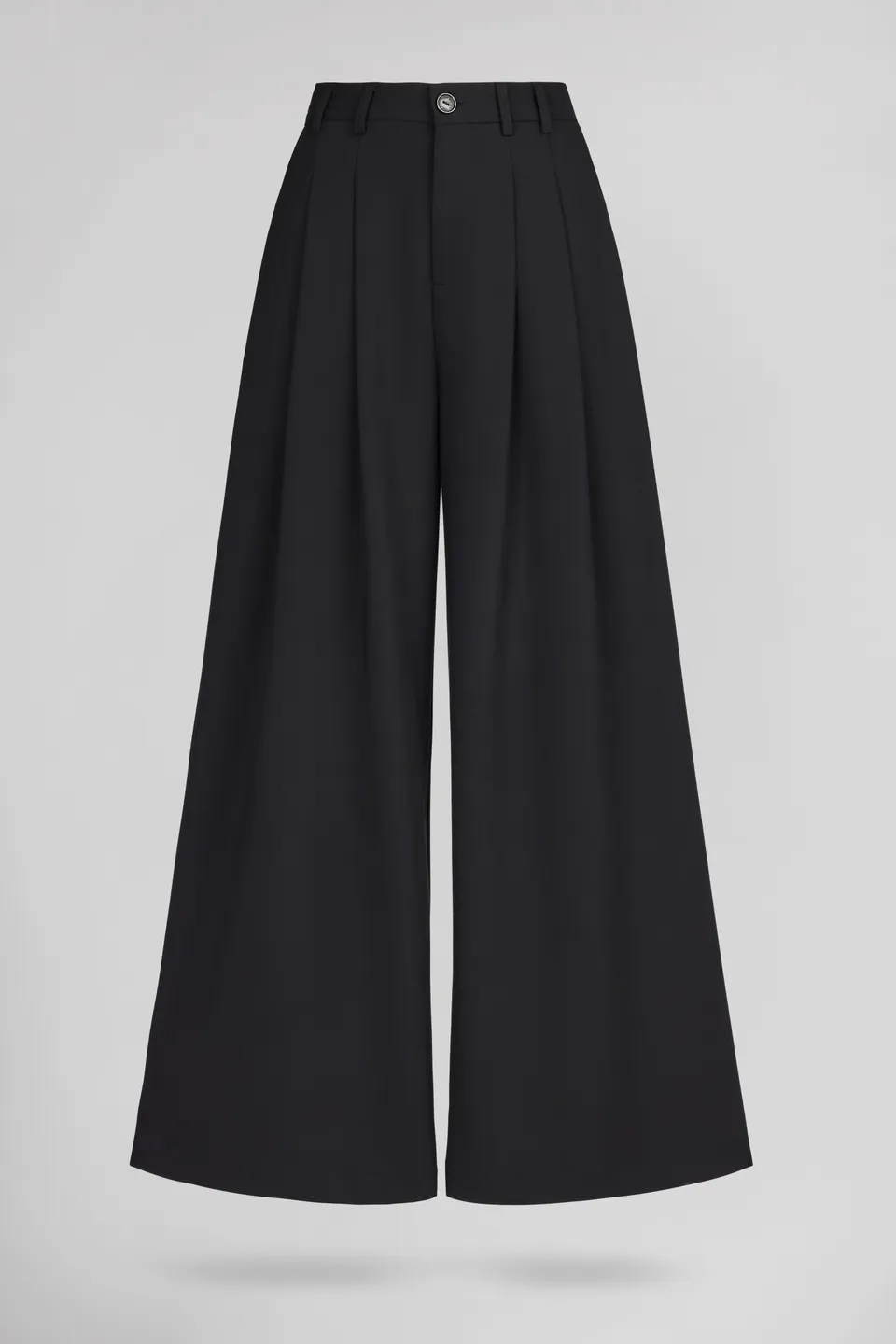 Teddy Smith P-Miley pantalon wide leg noir taille haute