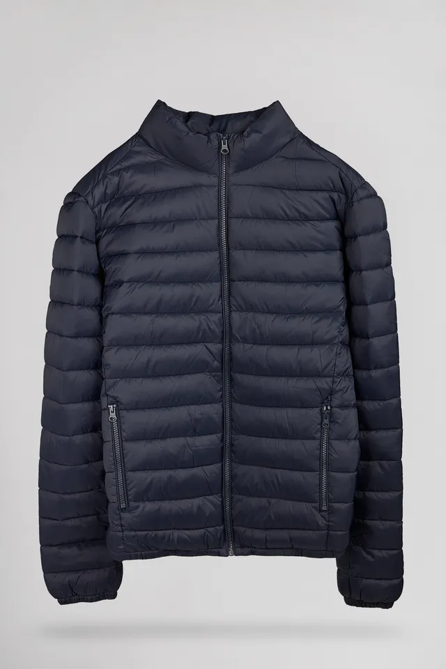 Teddy Smith Blight doudoune légère total navy capuche homme