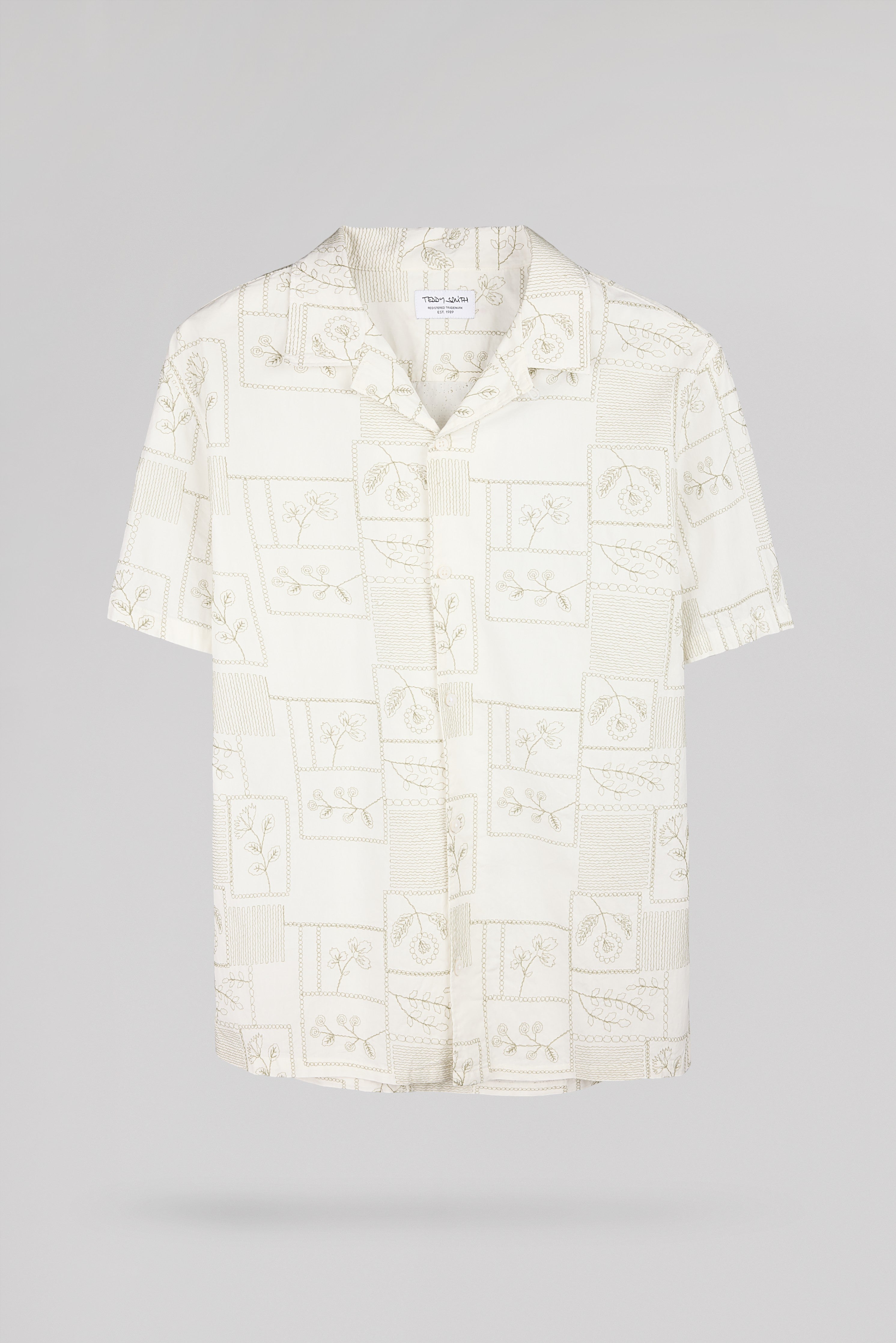 Teddy Smith C-Mayer MC chemise blanc col hawaïen