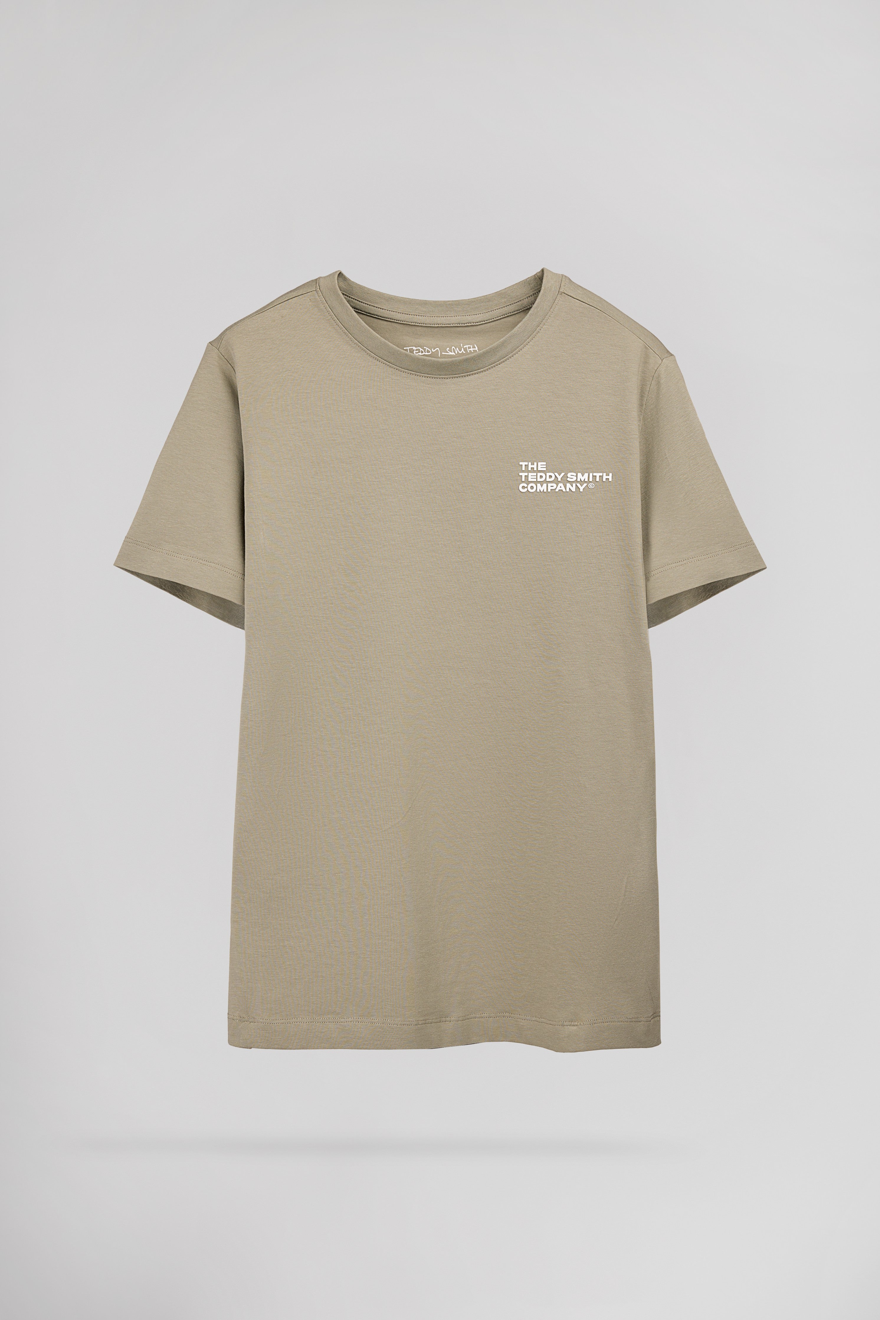 Teddy Smith T-Company MC JR t-shirt kaki garçon