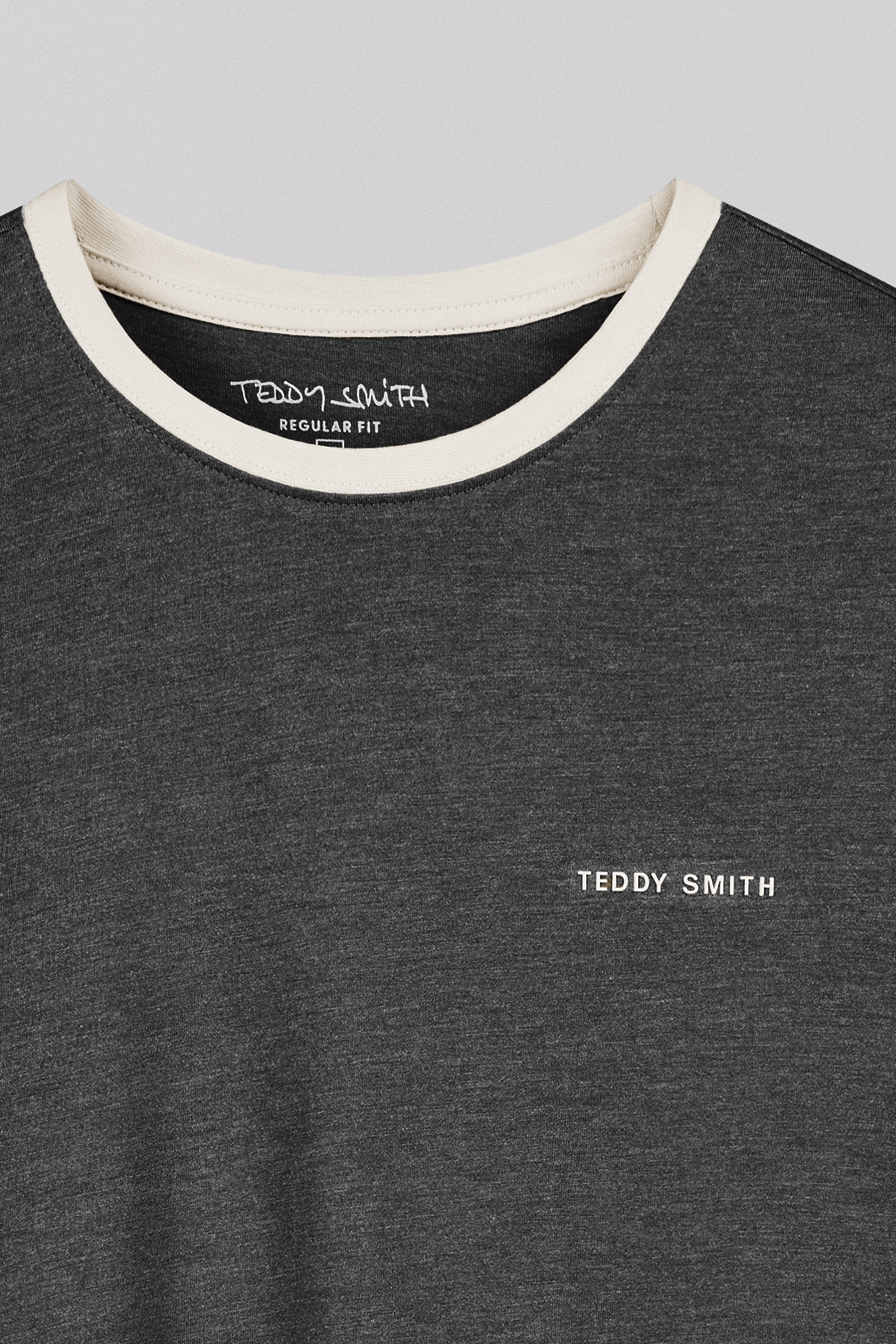 Teddy Smith The-Tee 2 R MC t-shirt anthracite chiné coton