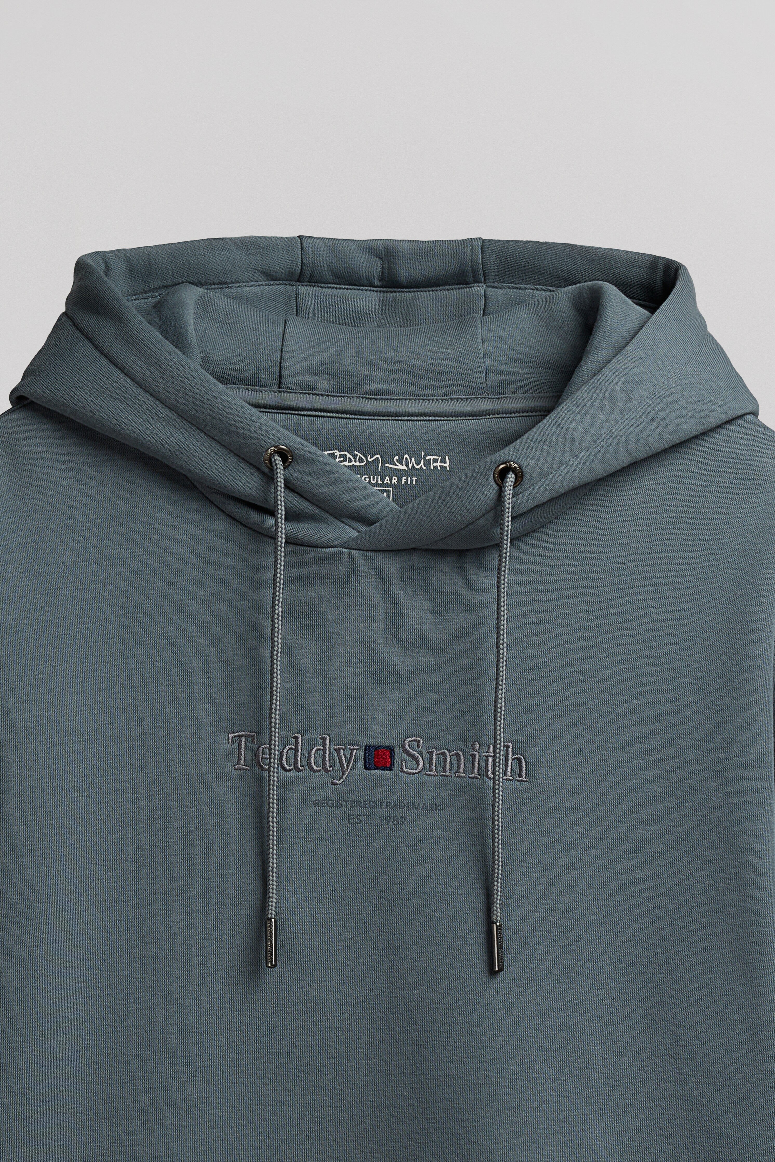 Teddy Smith S-Jim sweat capuche homme gris strom