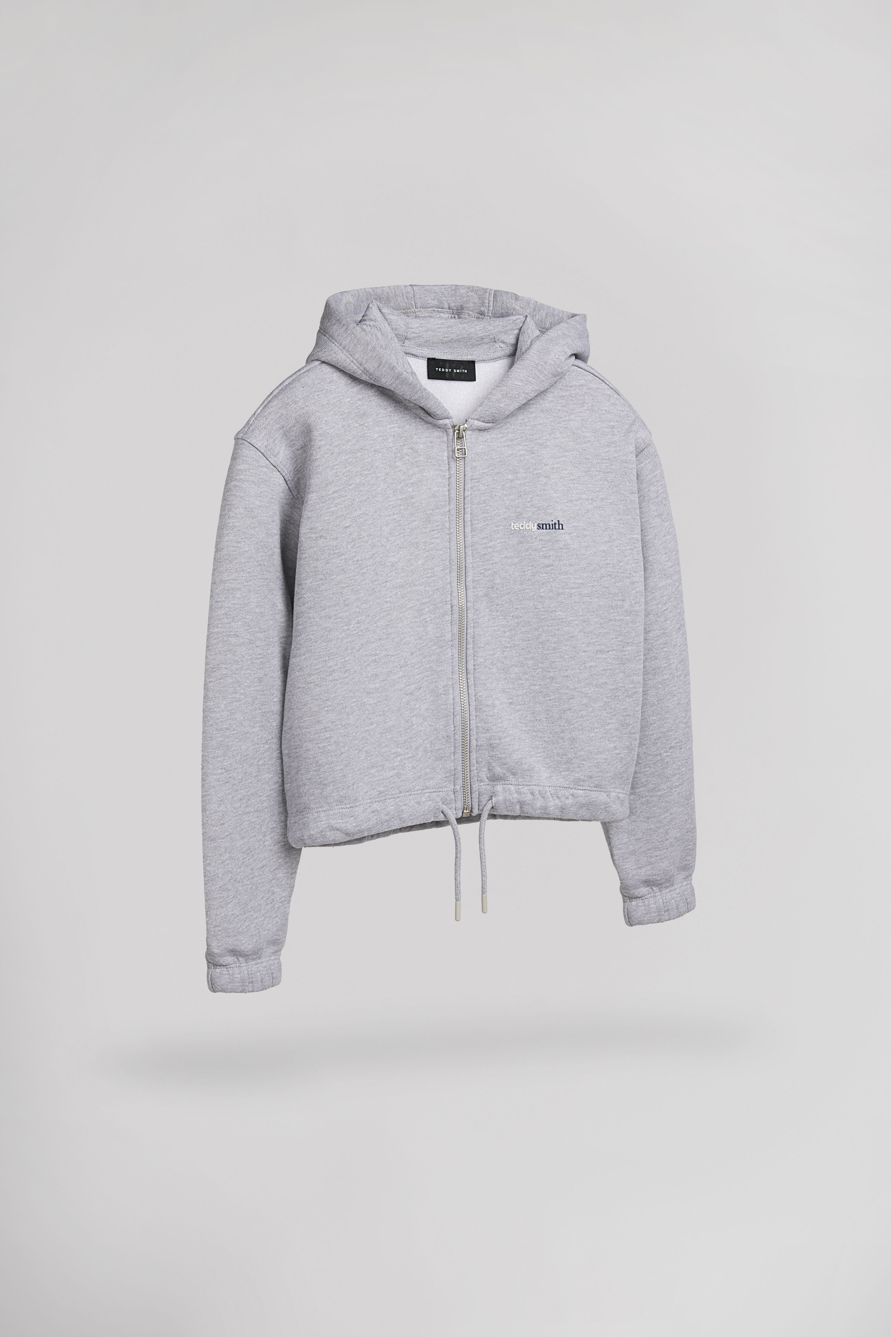 Teddy Smith G-Lilou HZ Jr gilet fille gris chiné molleton