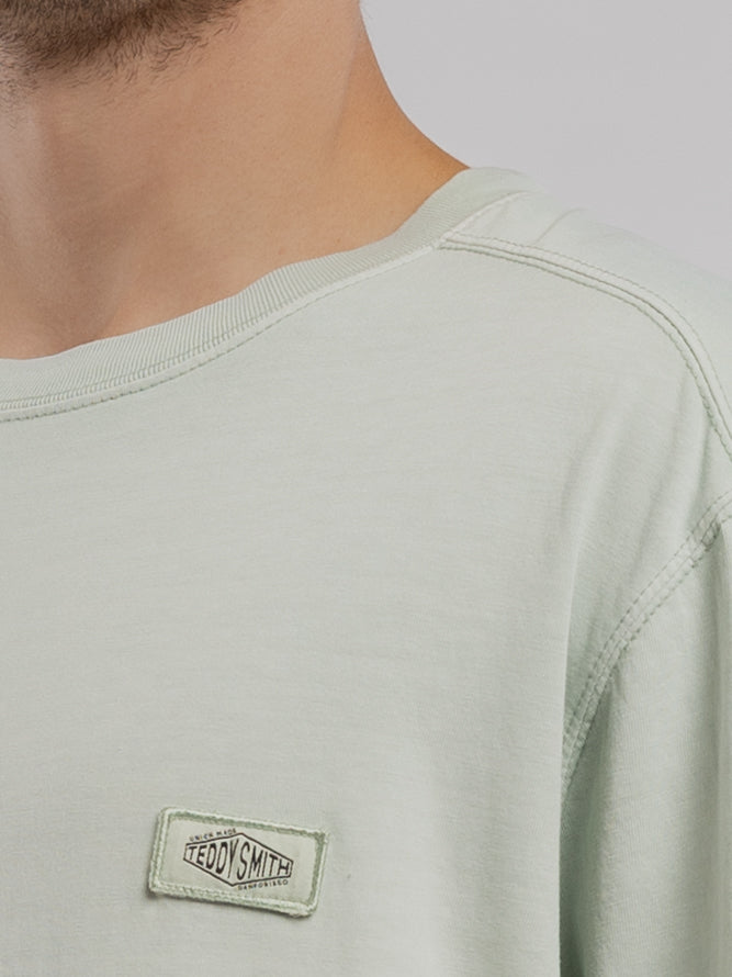 Teddy Smith T-Nateo MC t-shirt ample vert sauge