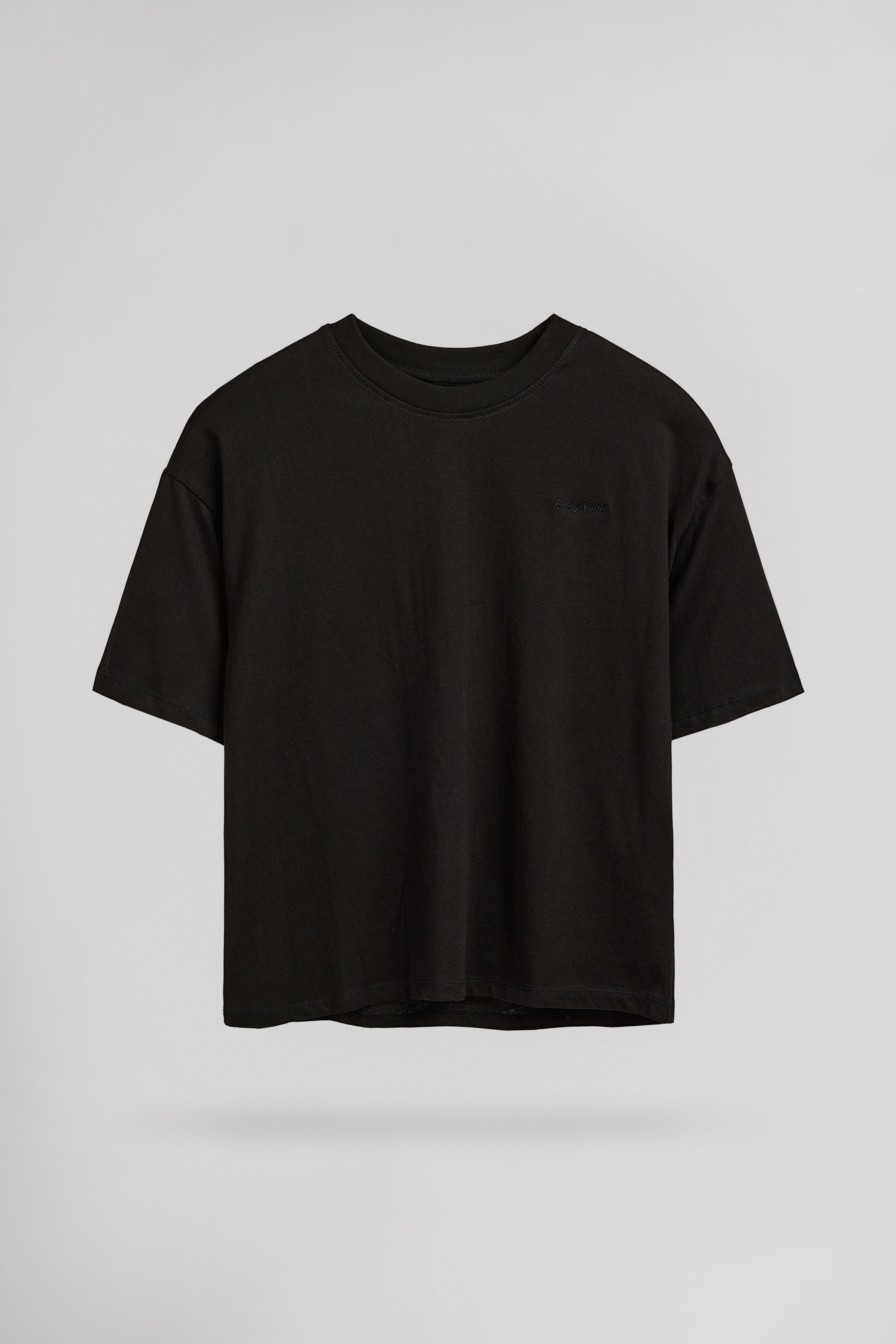 Teddy Smith T-Carla MC T-shirt court femme noir coton