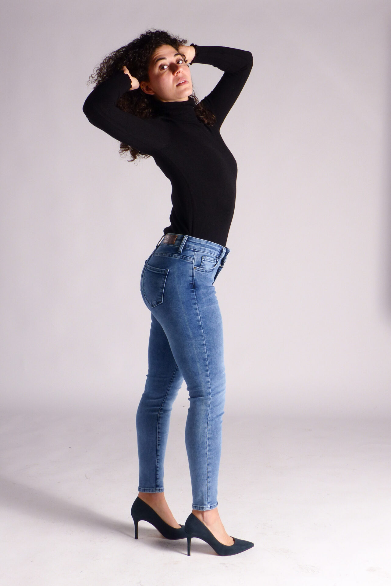 AA Spontané Skinny jean skinny bleu clair délavé stretch