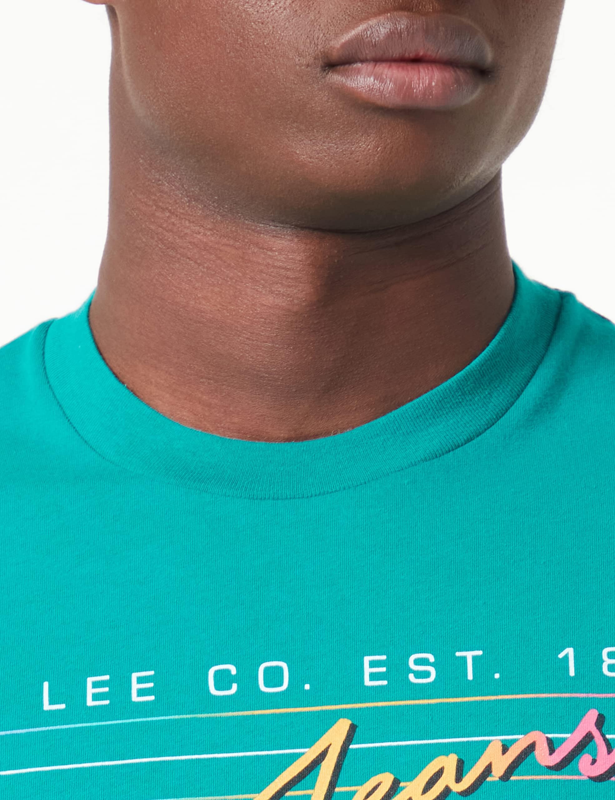 Lee t-shirt homme vert motif années 80 en coton