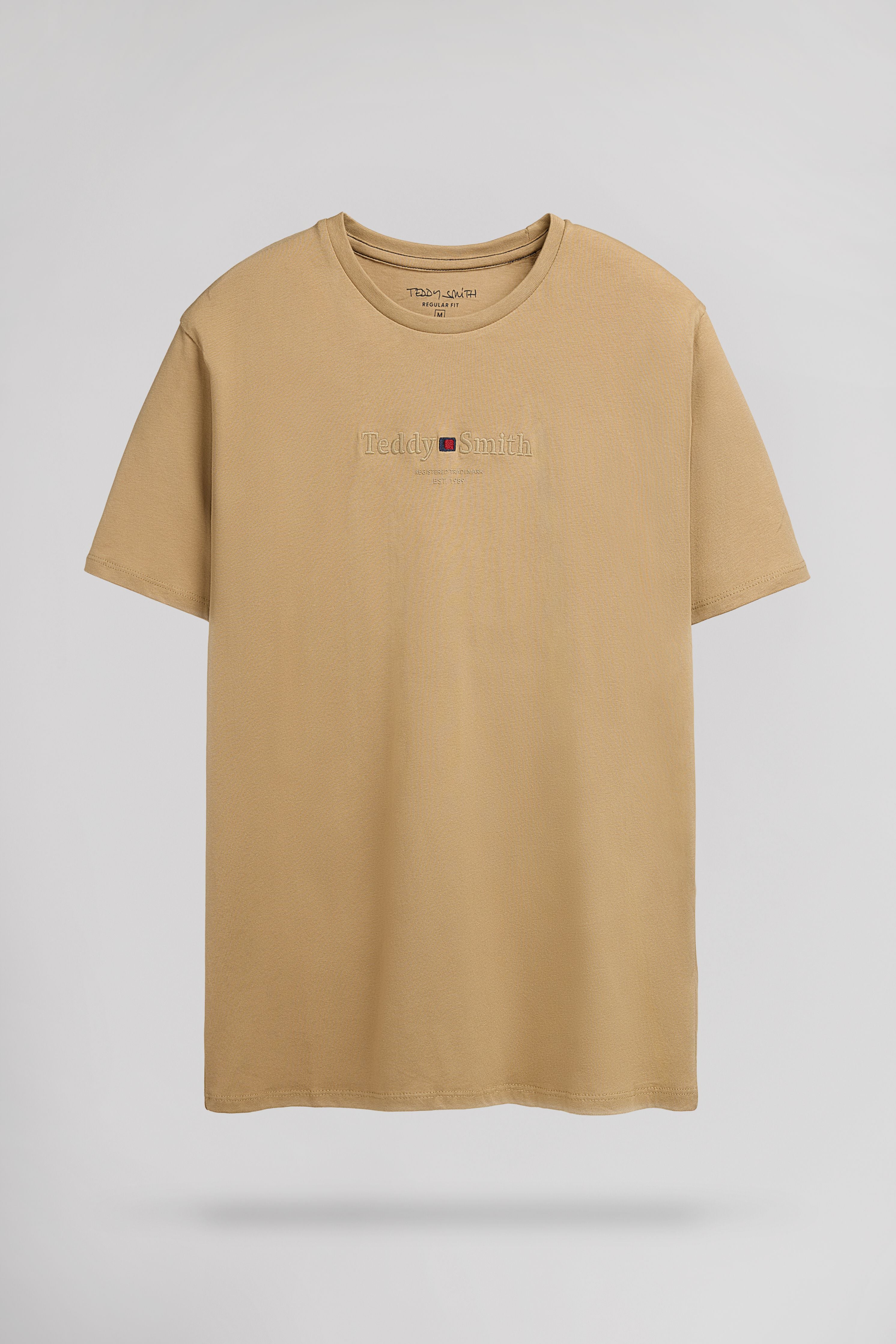 Teddy Smith T-Jim MC t-shirt worker beige 100% coton
