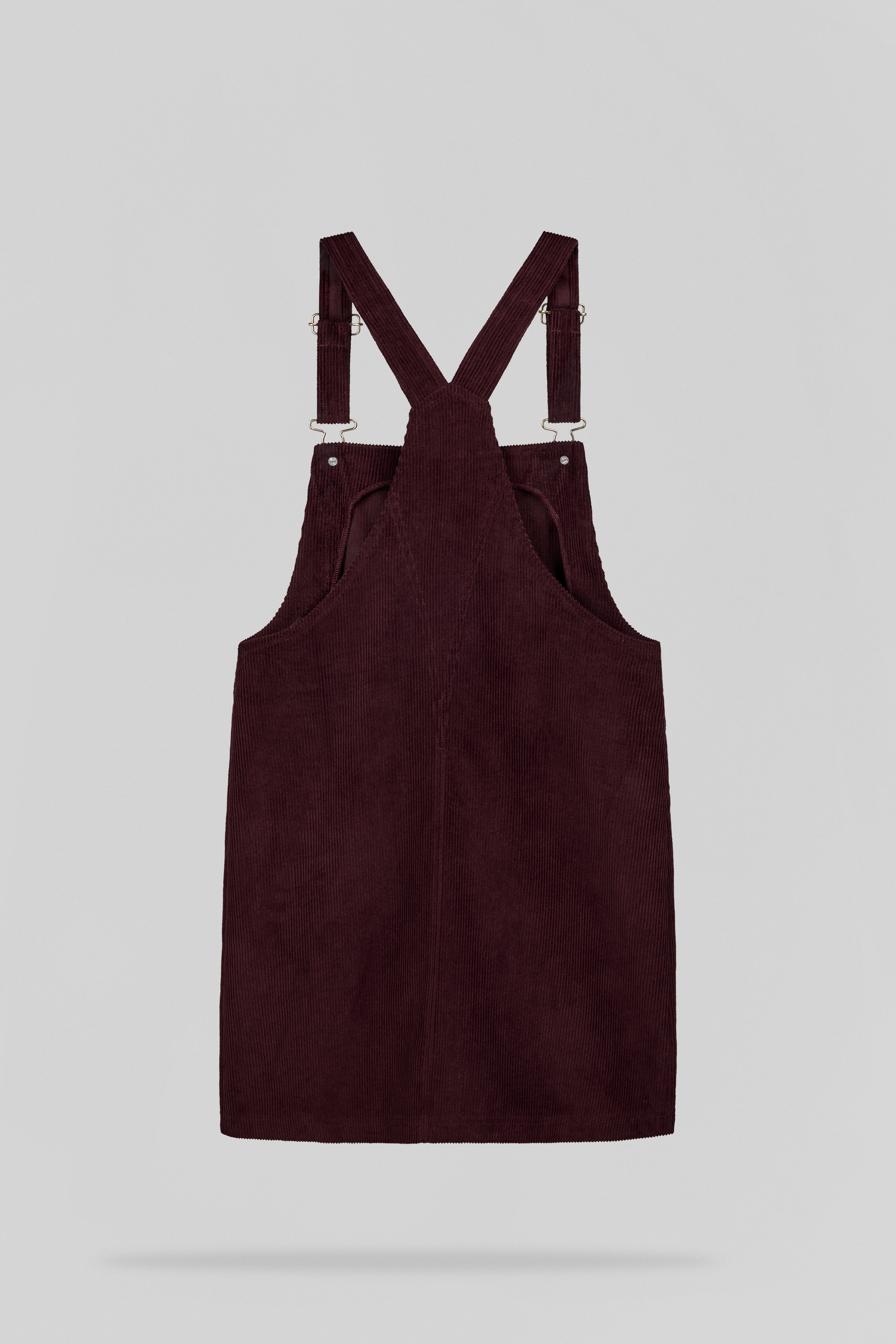 Teddy Smith R-ROLLIE robe salopette bordeaux velours