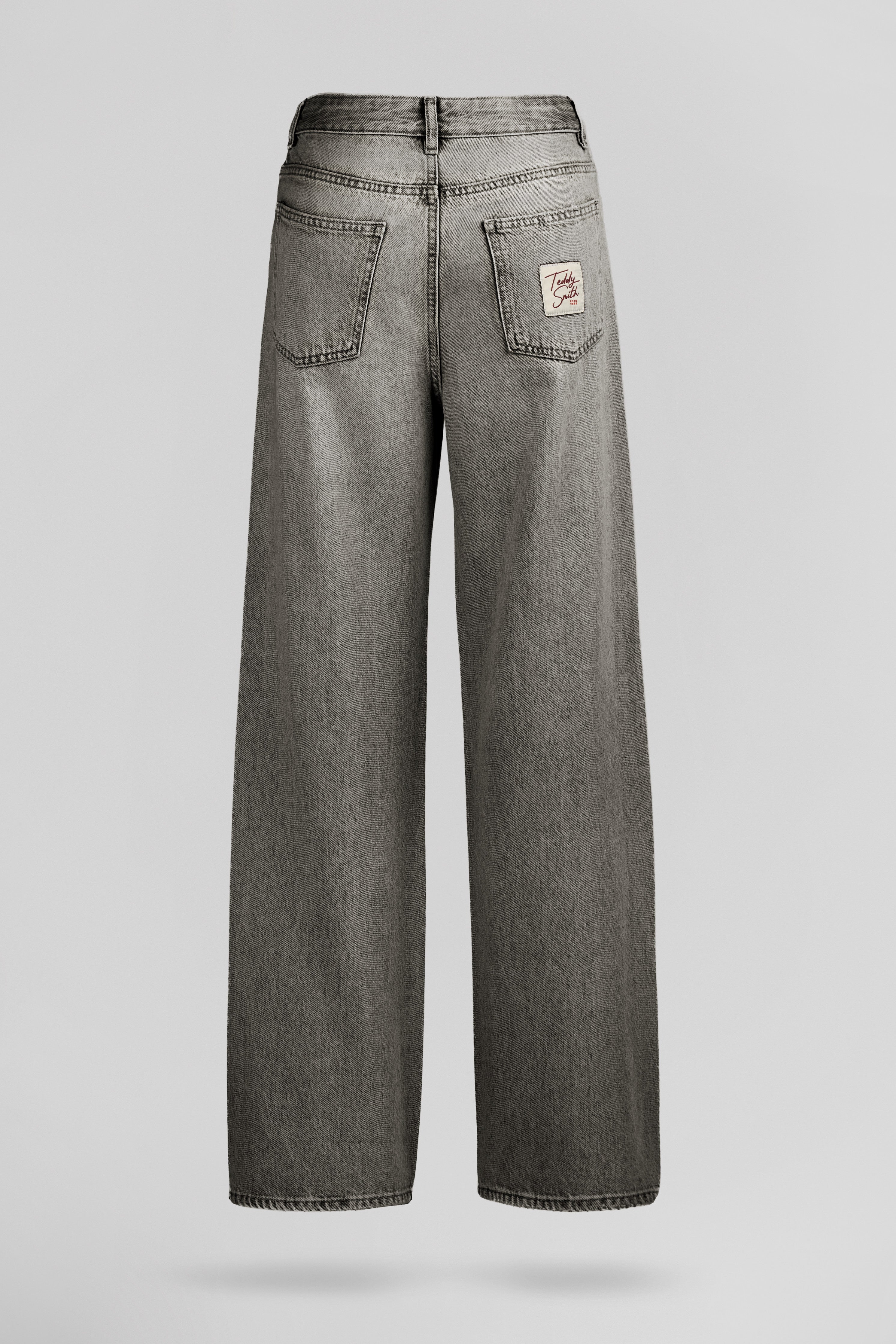 Teddy Smith P-Electra Grey jean droit gris taille haute