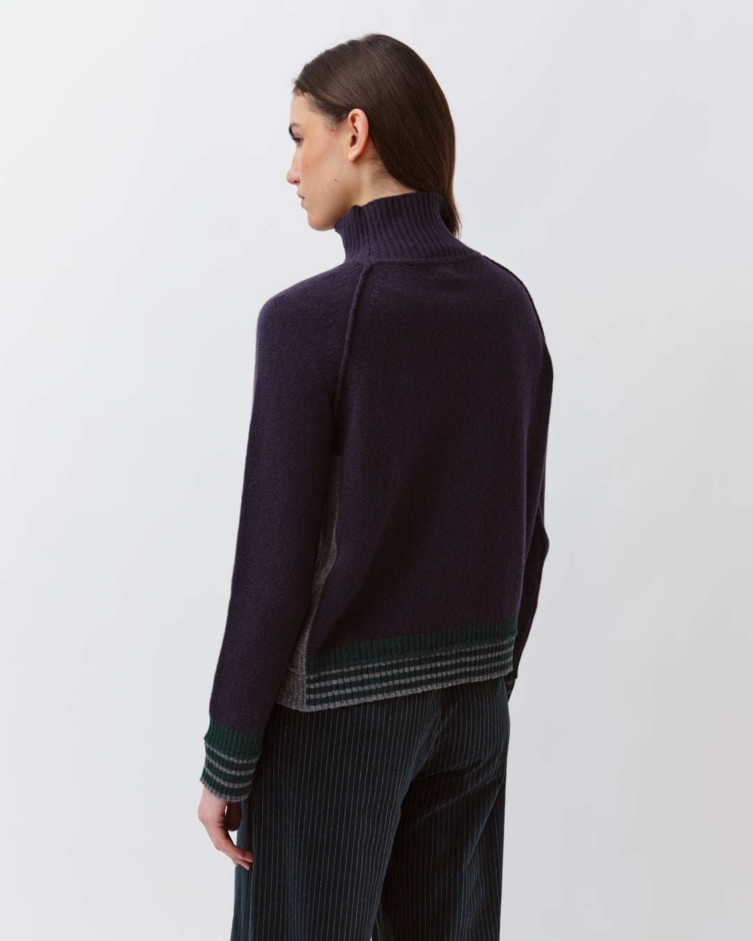 DIEGA Paliumo pull marine gris vert esprit sportif