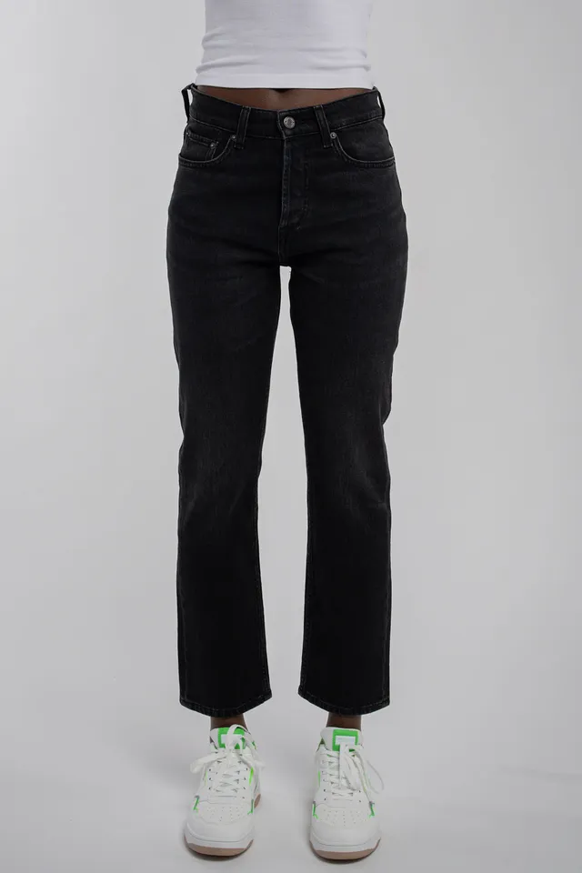 Teddy Smith P-Ginger Straight Jean droit black used taille haute