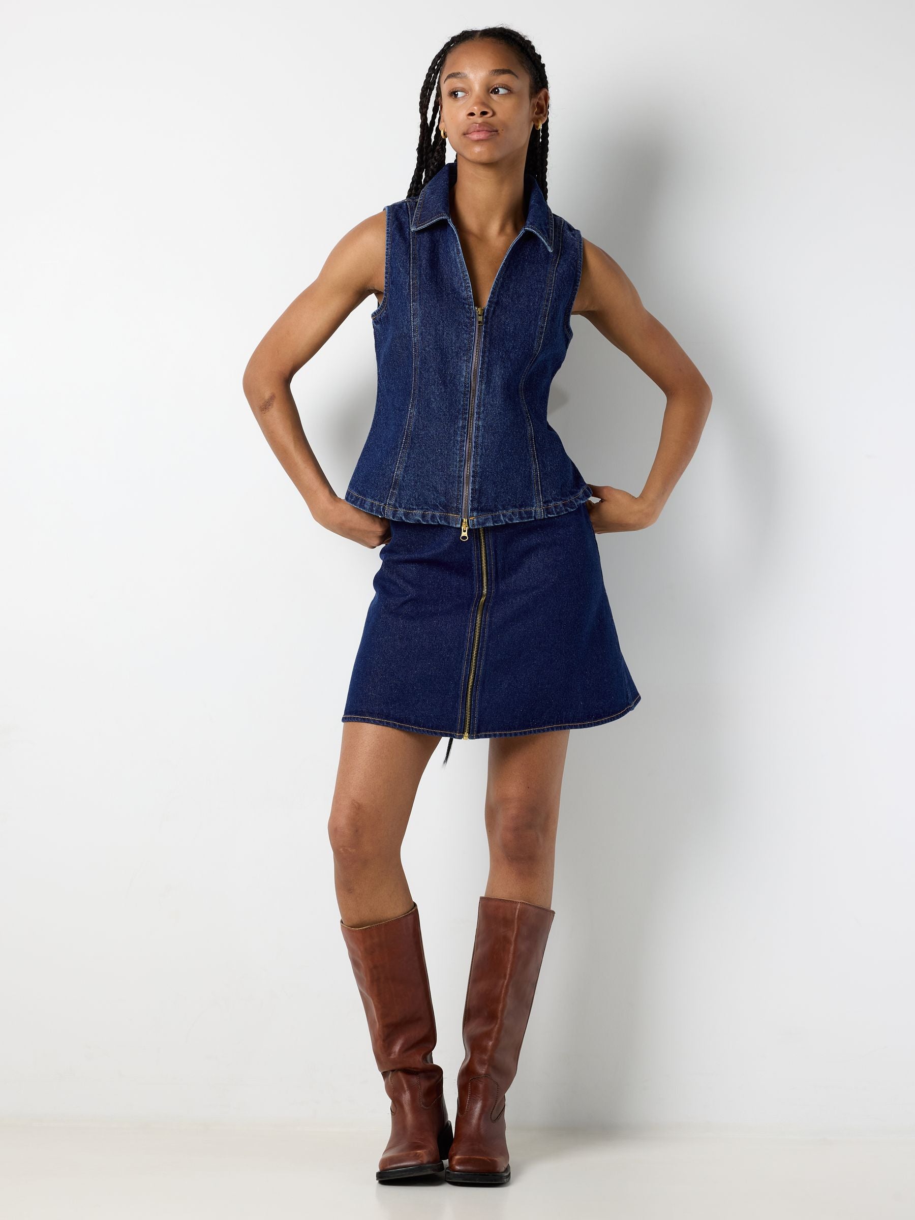 Noisy May NMSirena top en jean sans manches