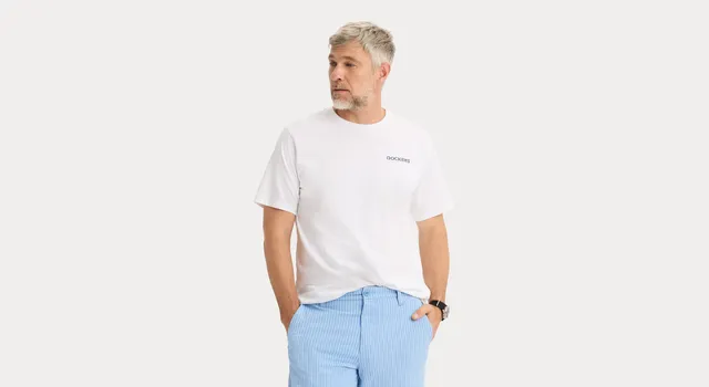 Dockers Graphic Tee t-shirt homme blanc coton