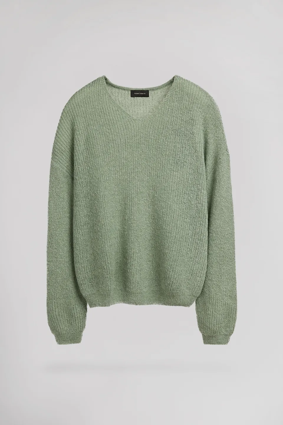 Teddy Smith P-Mag JR pull col V vert iceberg laine