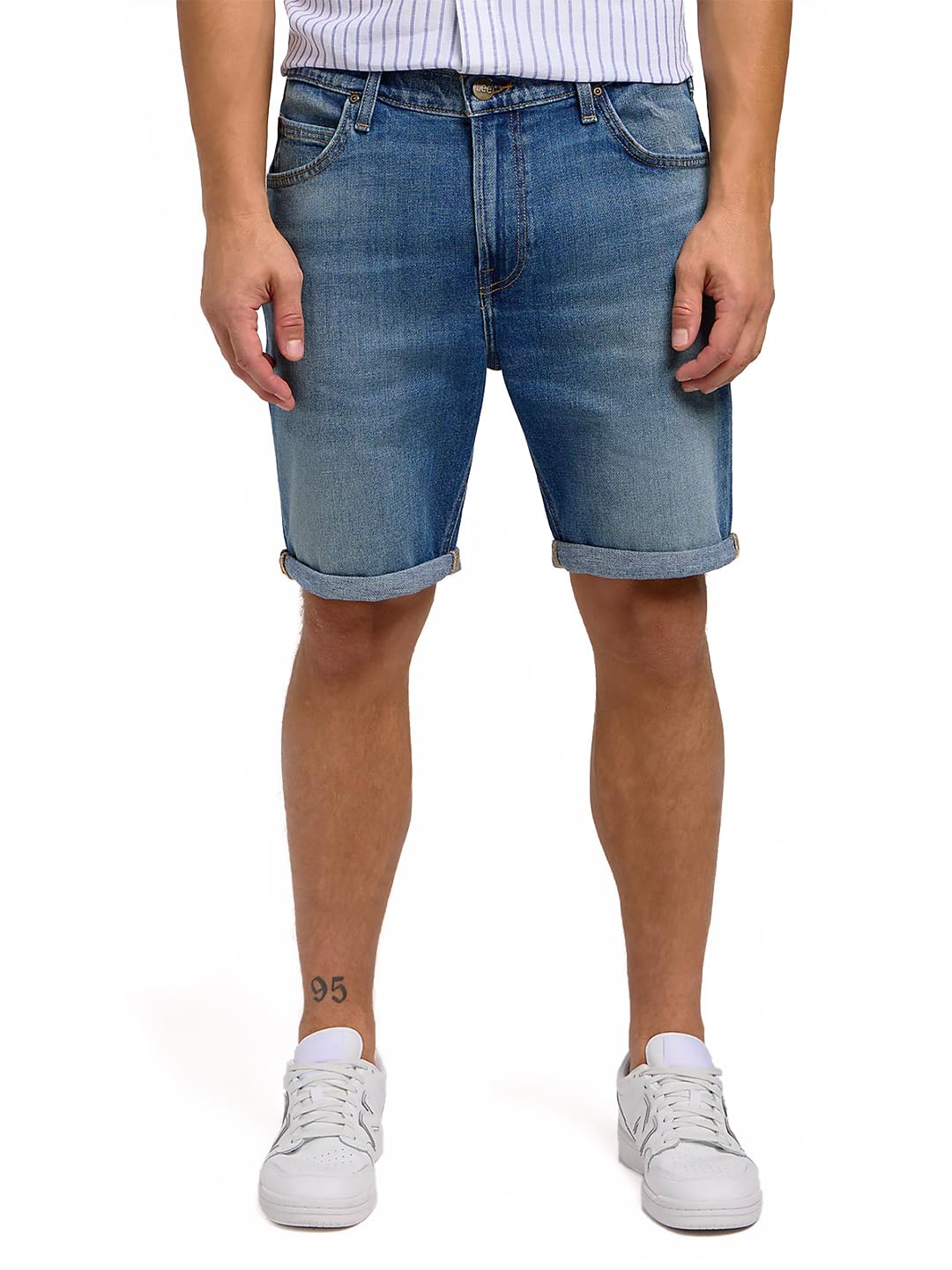 Lee Rider Casual short homme en denim coupe droite