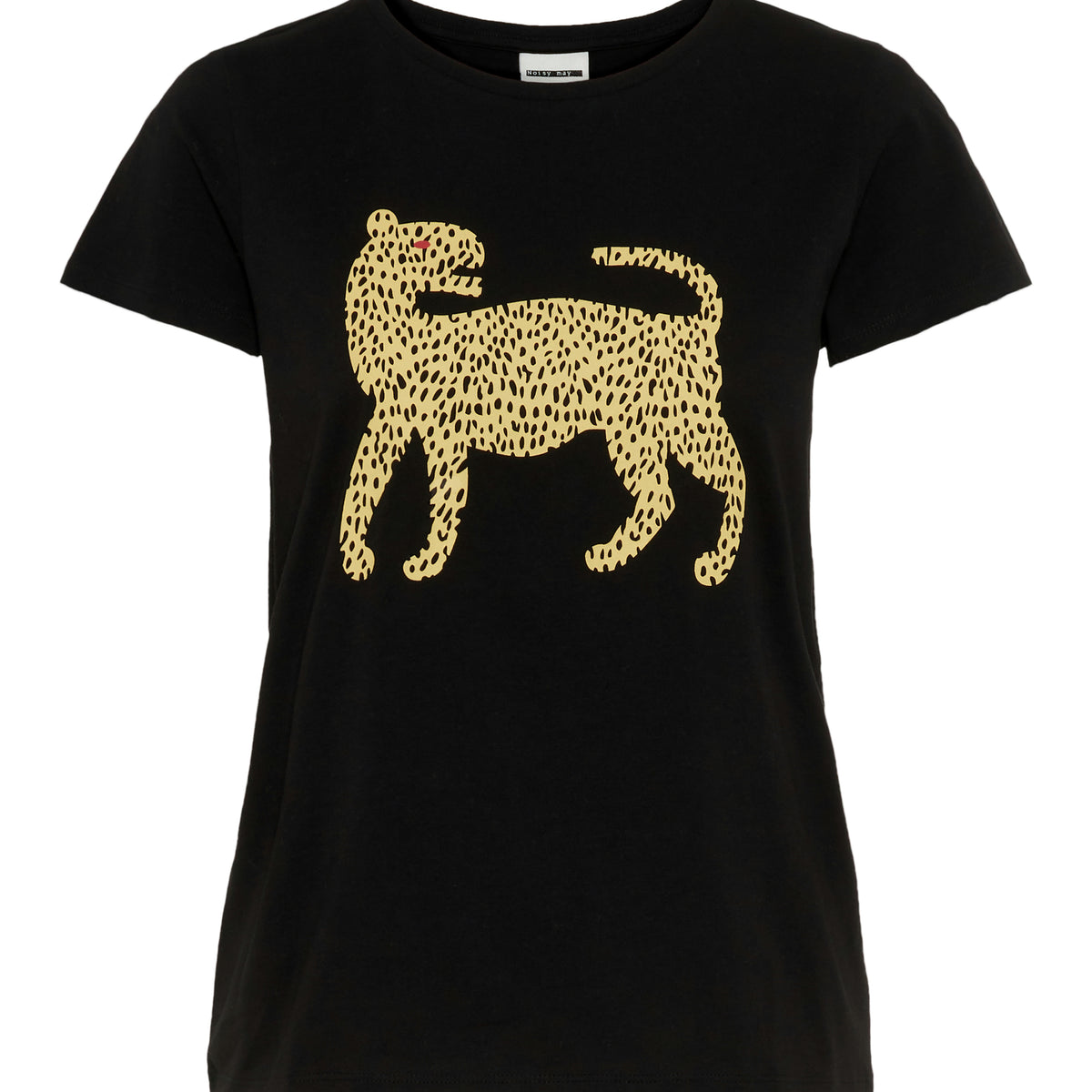 Noisy May t-shirt tigre col rond manches courtes