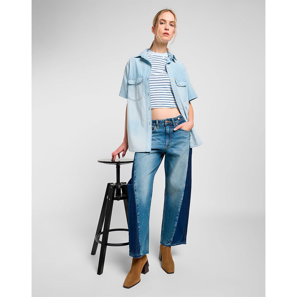 Lee Loose Rider jean femme Blissful Blue 29W/31L stretch