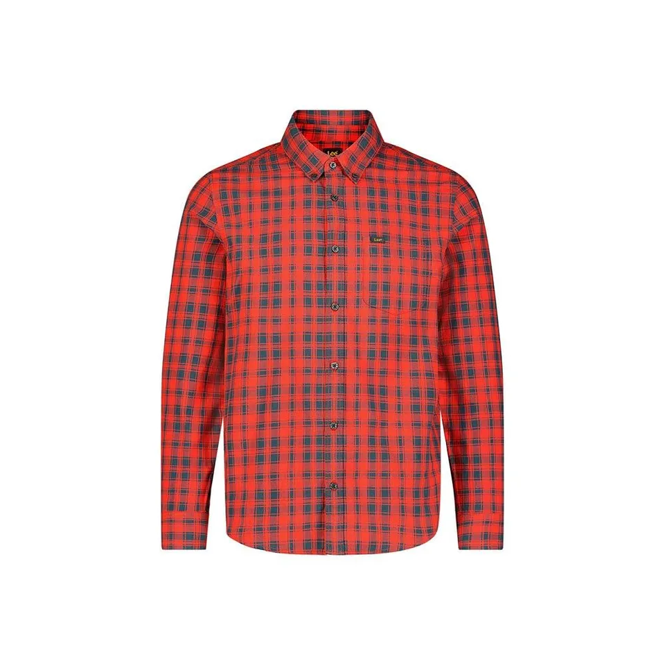 Lee Bueller chemise button down regular bleue coton homme