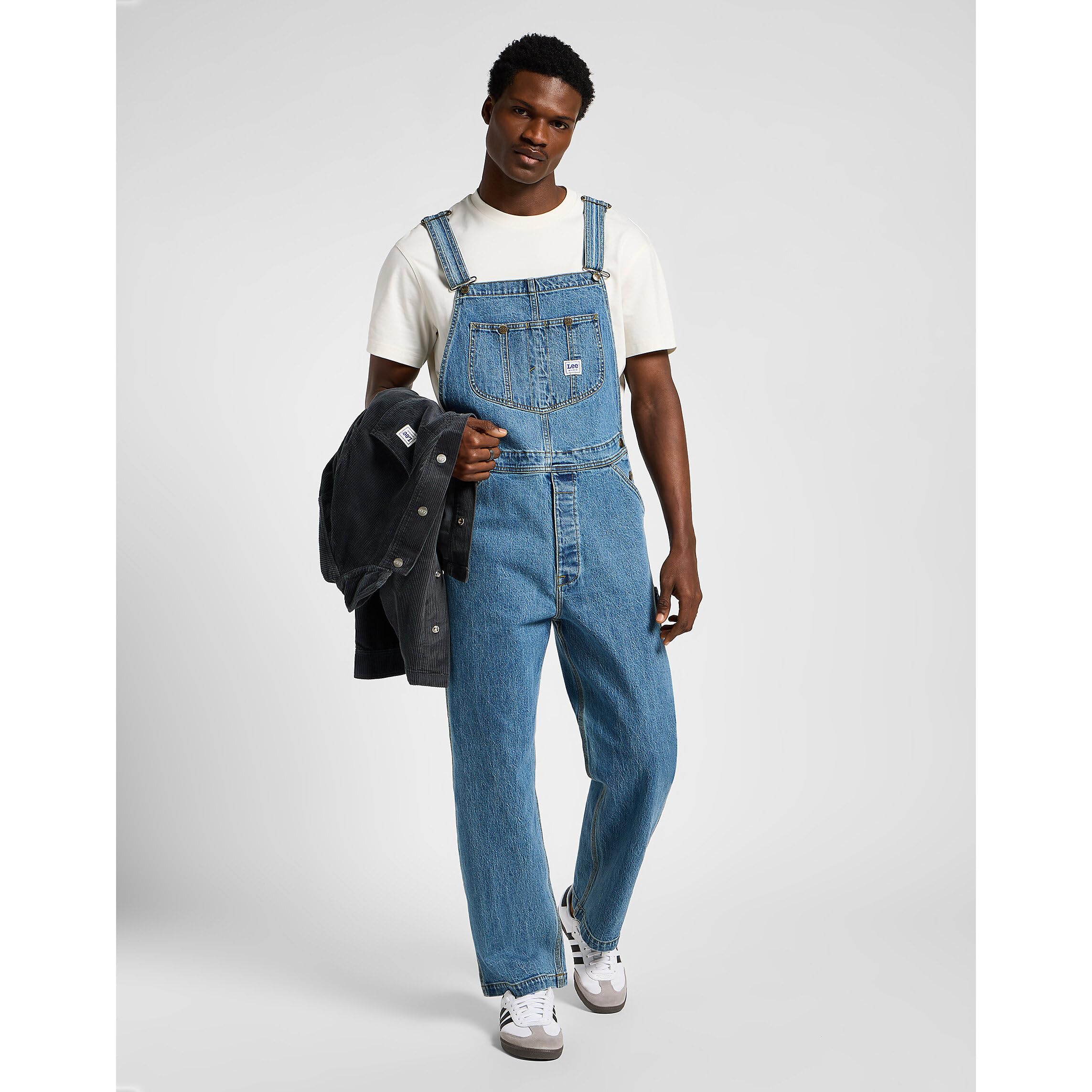 Lee Bib pantalon homme chino délavage Mid Wash