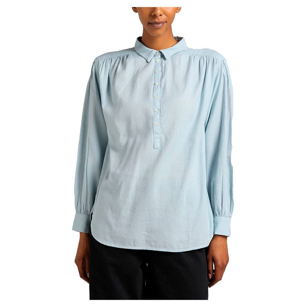 Lee Pintucked Relaxed Blouse Femme Écru Détendue