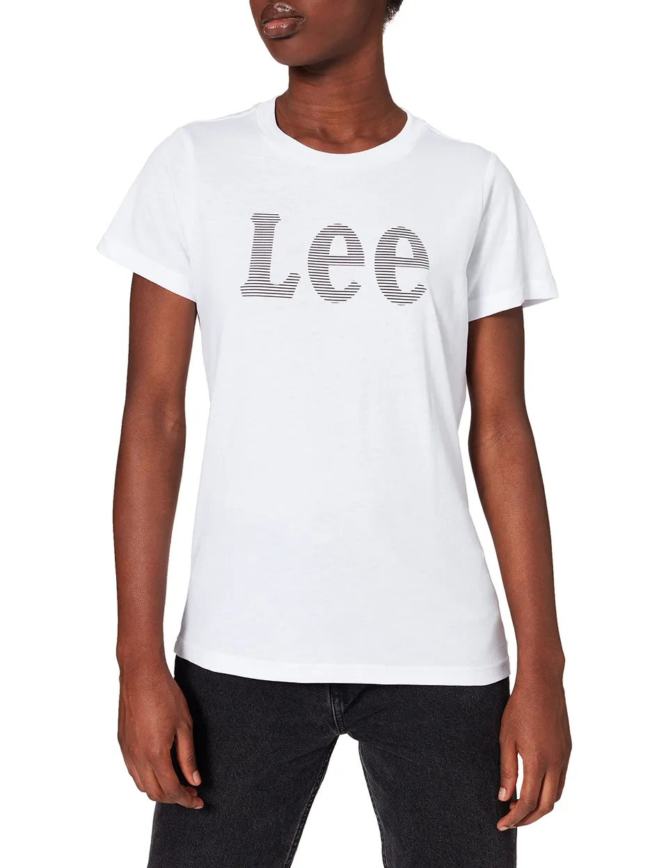 Lee Tee T-shirt femme blanc coton